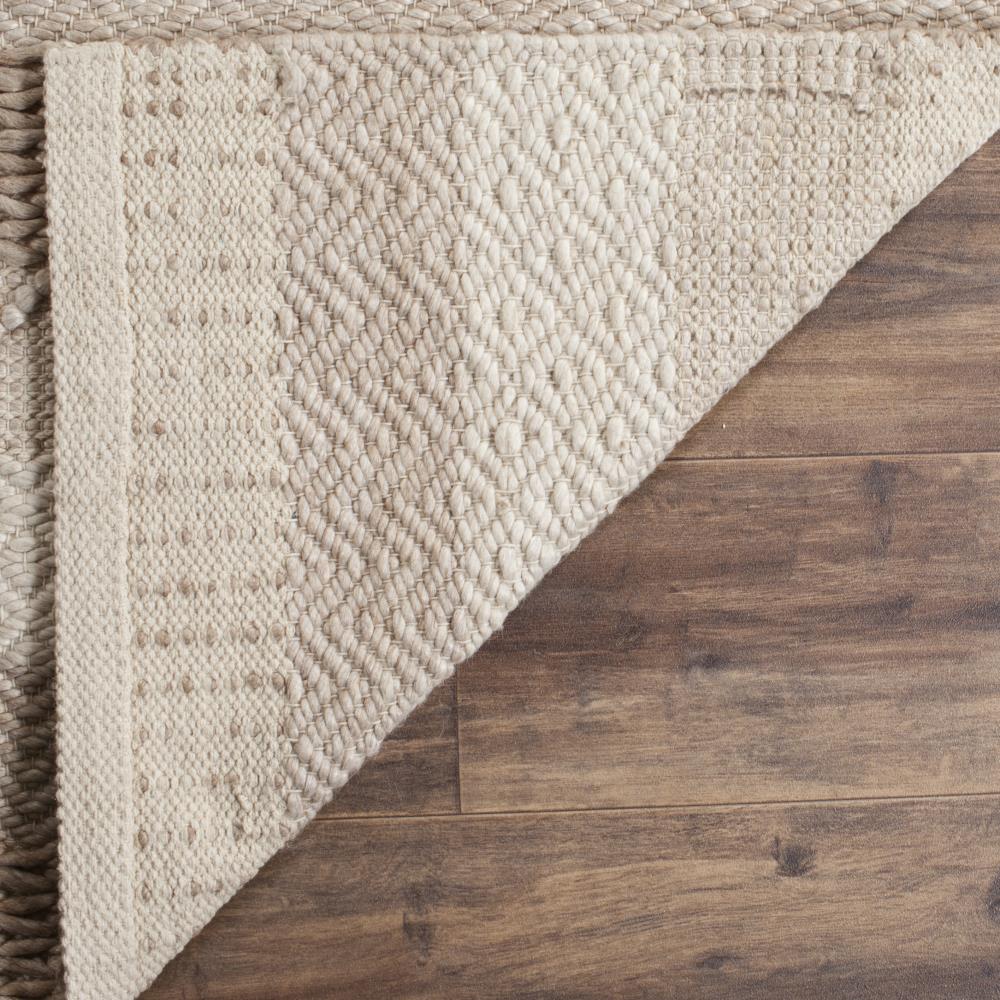 Ivory and Gray Hand-Tufted Wool Geometric Area Rug