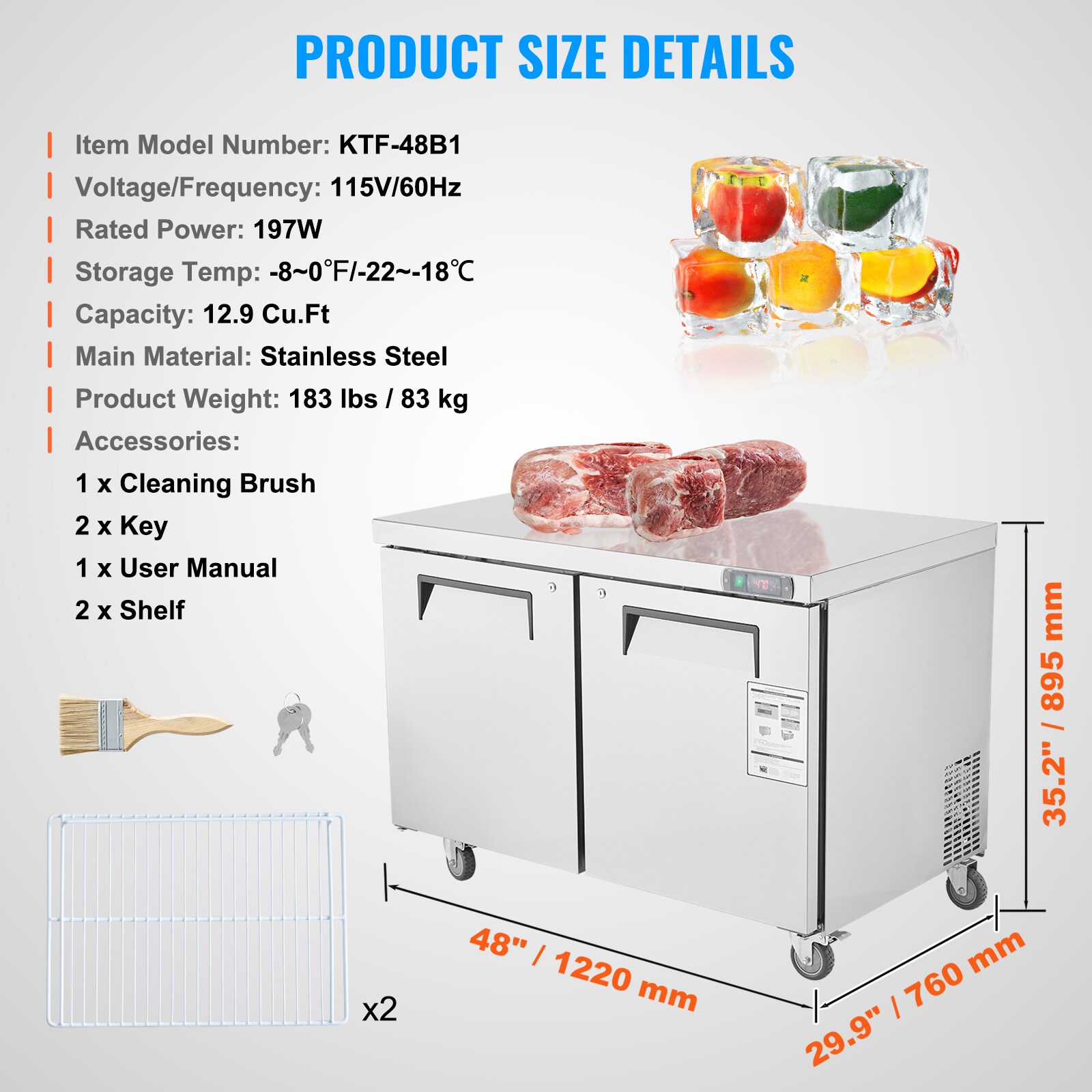 SVOPES SCFLWSLZGZT104526V1 Refrig-Prep-Tables - View #7