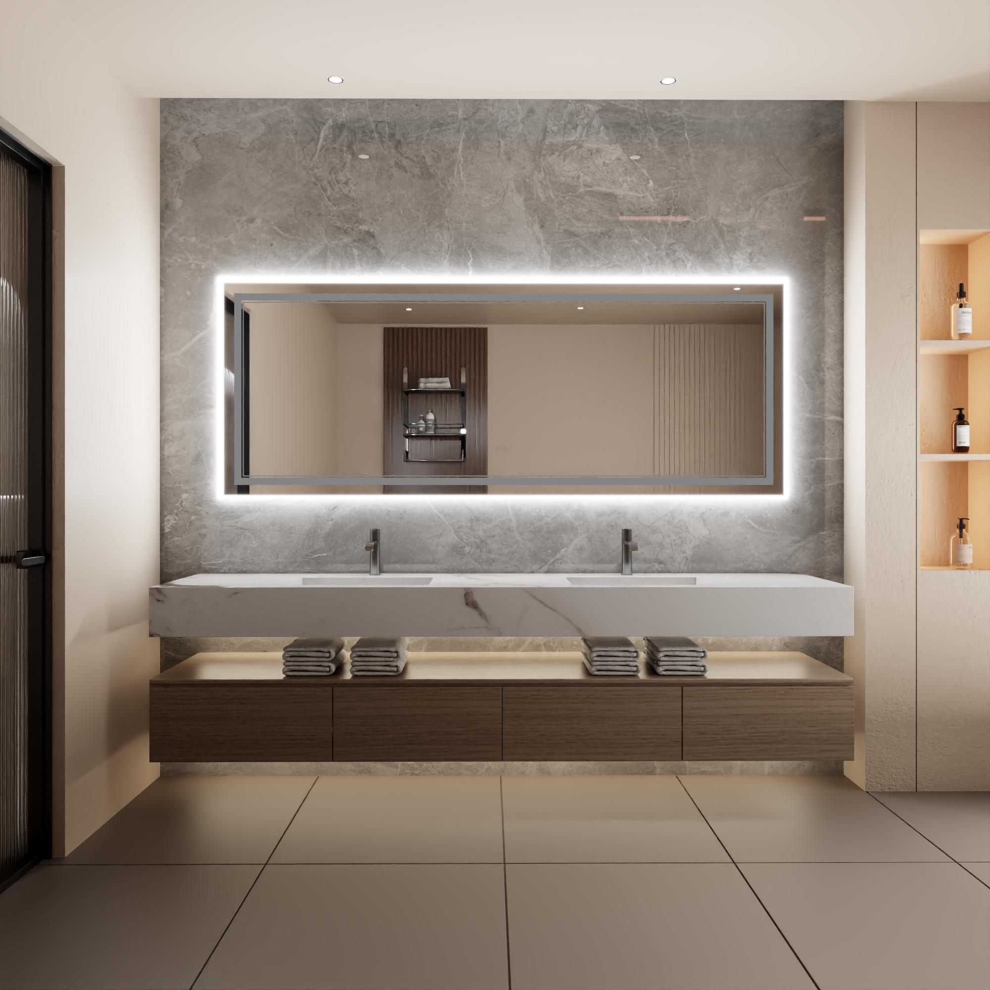 Bayfeve BFKF-4836D4-MIR Framed-Bath-Mirrors - View #17