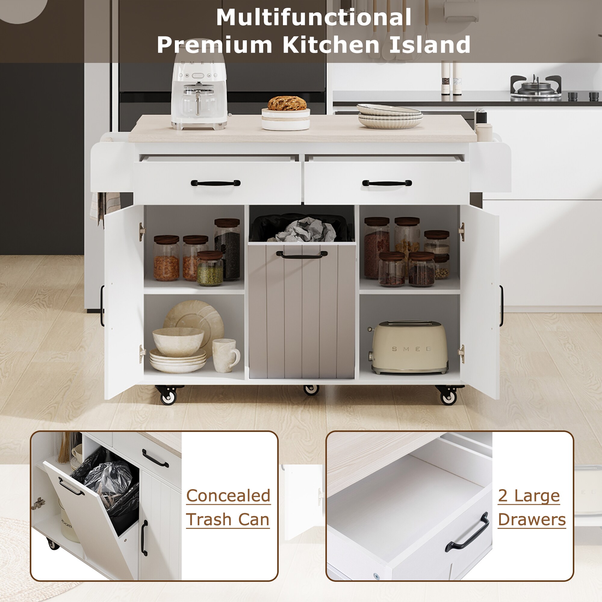 Kahomvis KK-QPO2-AAW Kitchen-Furniture - View #6