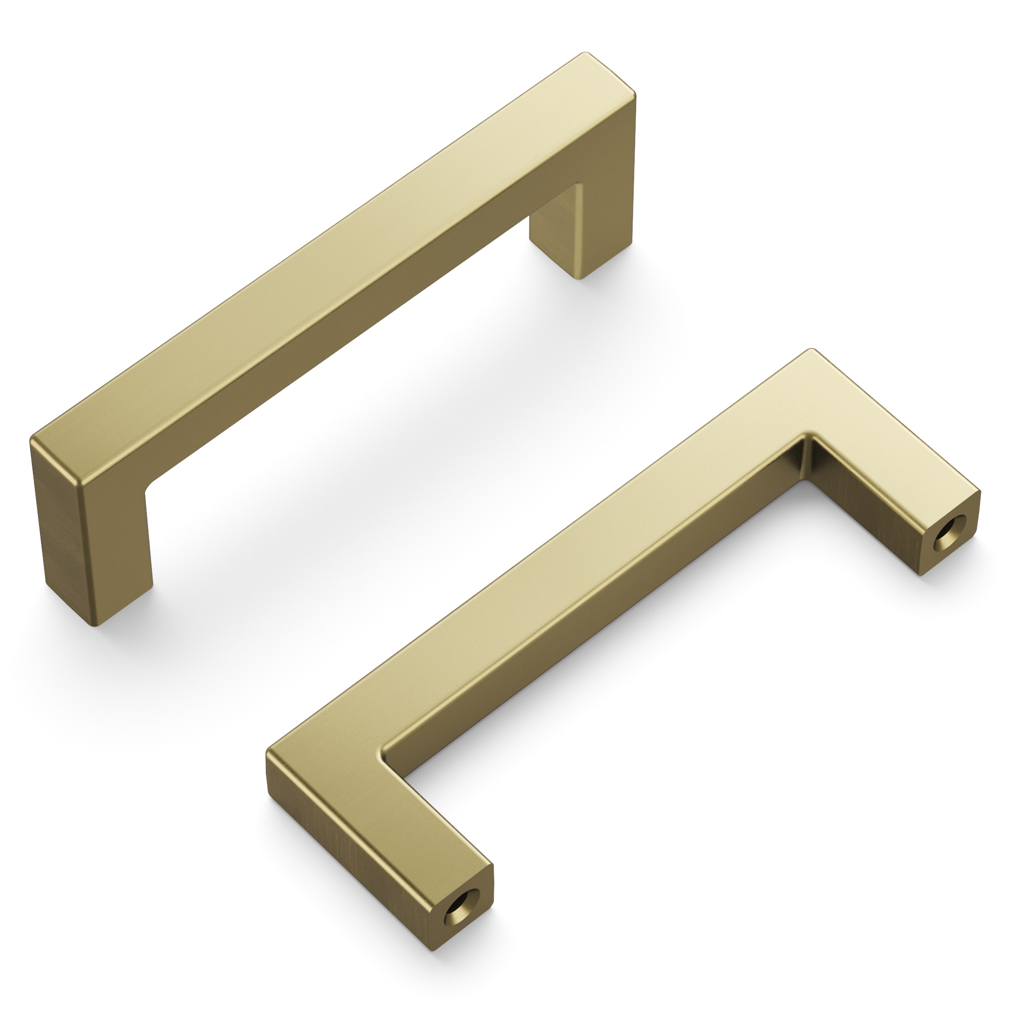 Hickory Hardware HH075326-EGN-10B Skylight 3-in , 76mm Center to Center Elusive Golden Nickel Rectangular Handle 10 -Pack