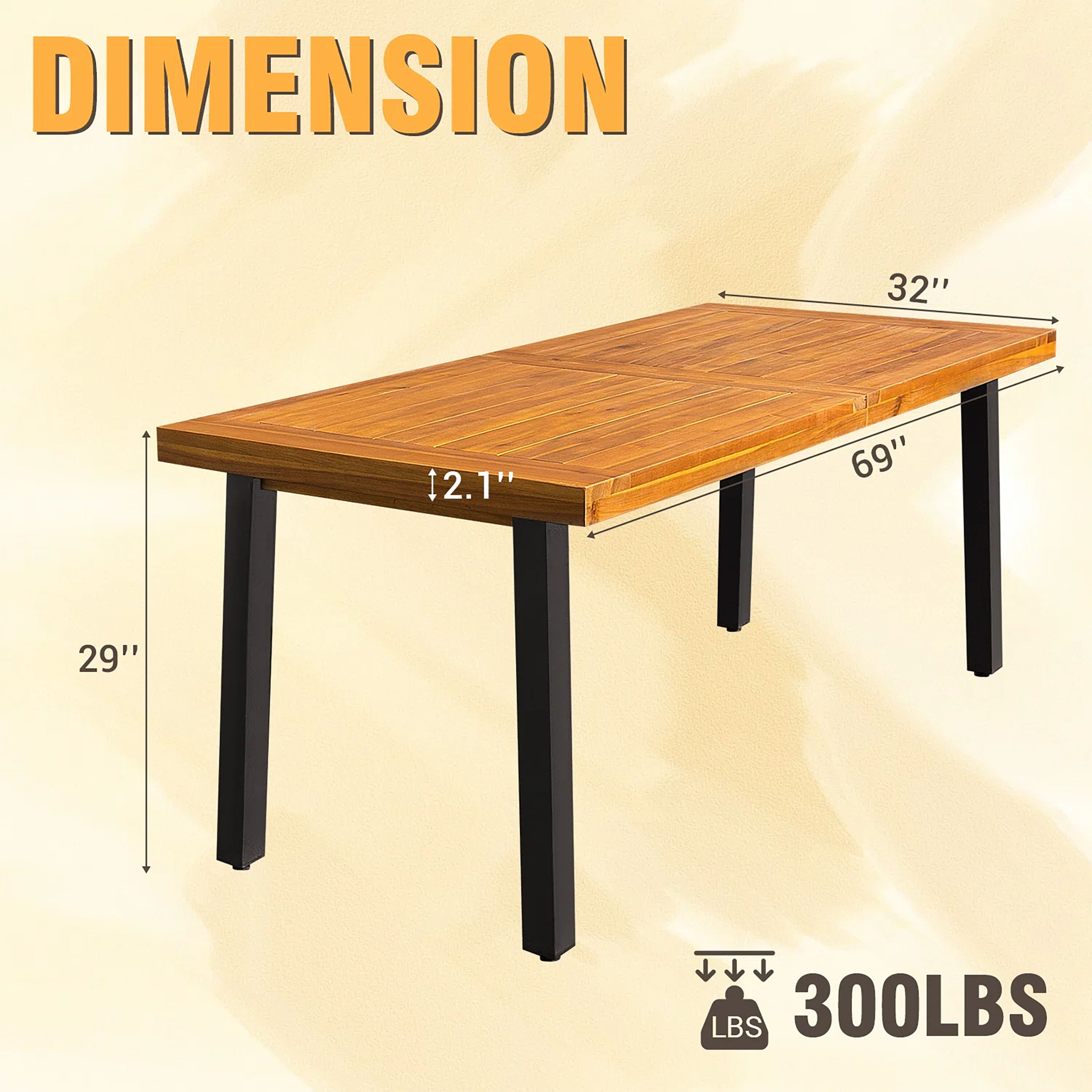Vineego LS-LCW213D6 Patio-Tables - View #8