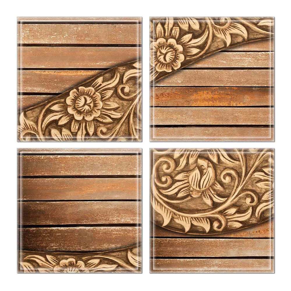 Instant Mosaic 3670103 Upscale Designs 32-Pack Multicolor 6-in x 6-in Glossy Glass Random Wall Tile