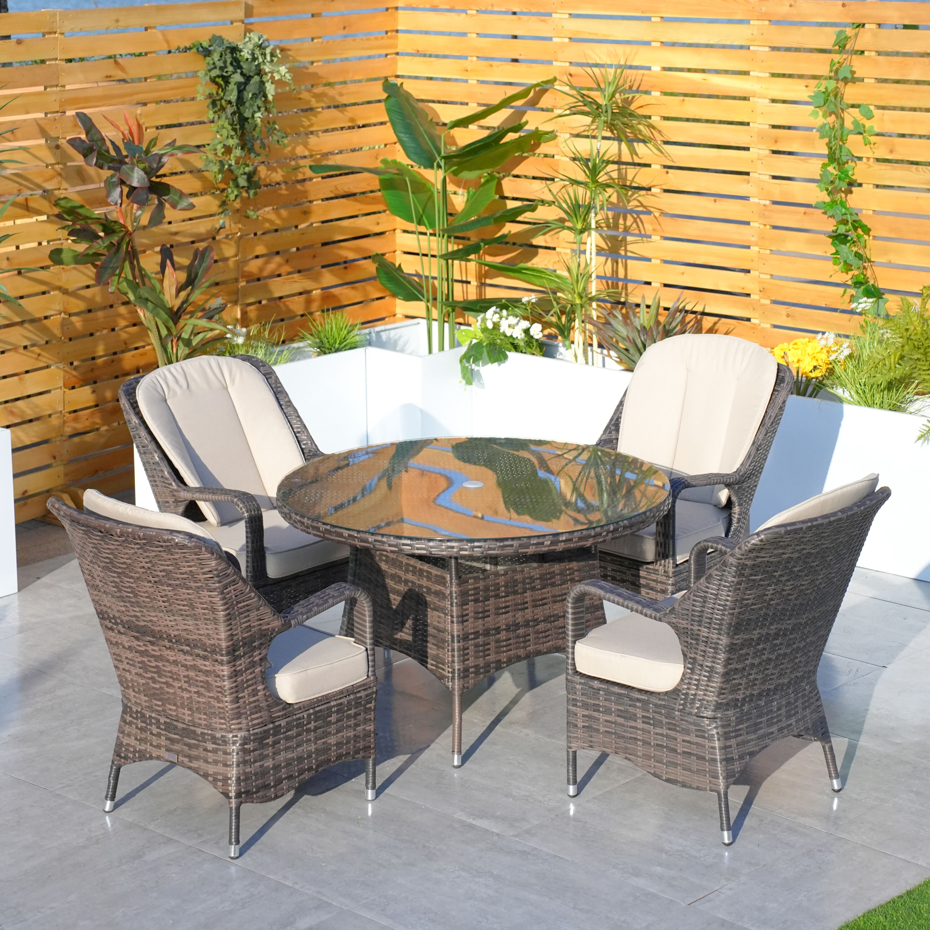 Moda Furnishings MD-PAD-1709-B Patio-Dining-Sets - View #2