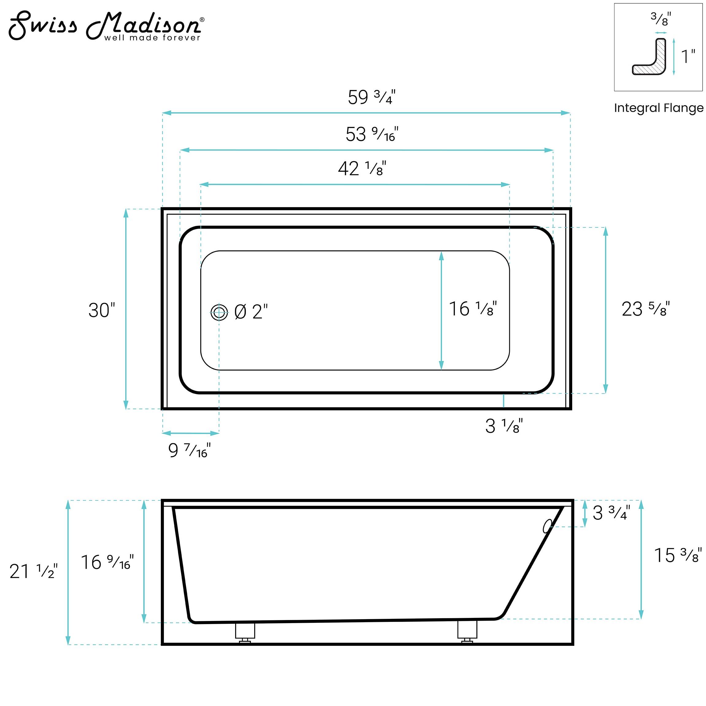Swiss Madison SM-25-ABLAU23WH bathtubs - View #8