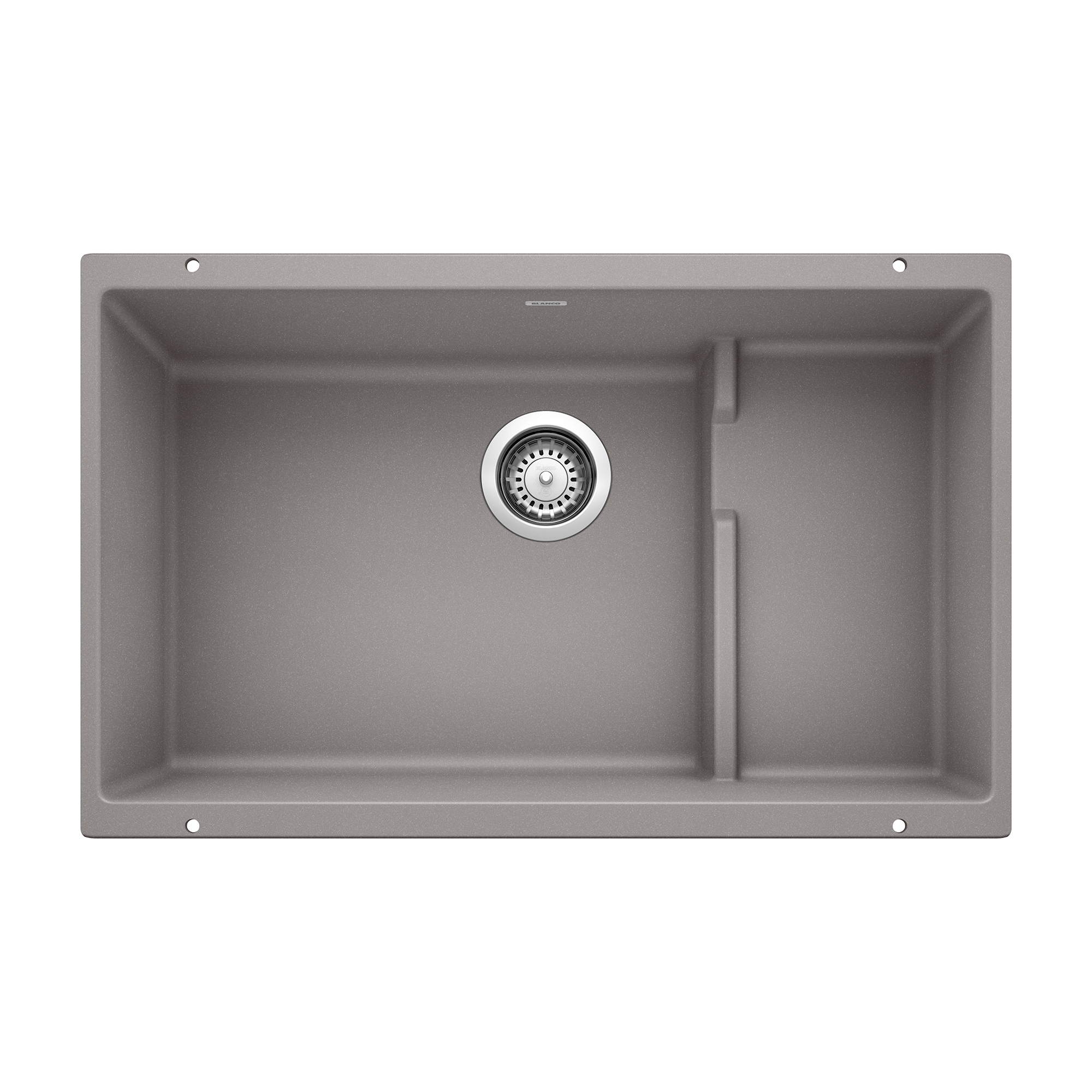 BLANCO 519452 Precis Cascade Silgranit Undermount 28.75-in x 18.11-in Granite Single bowl Kitchen Sink