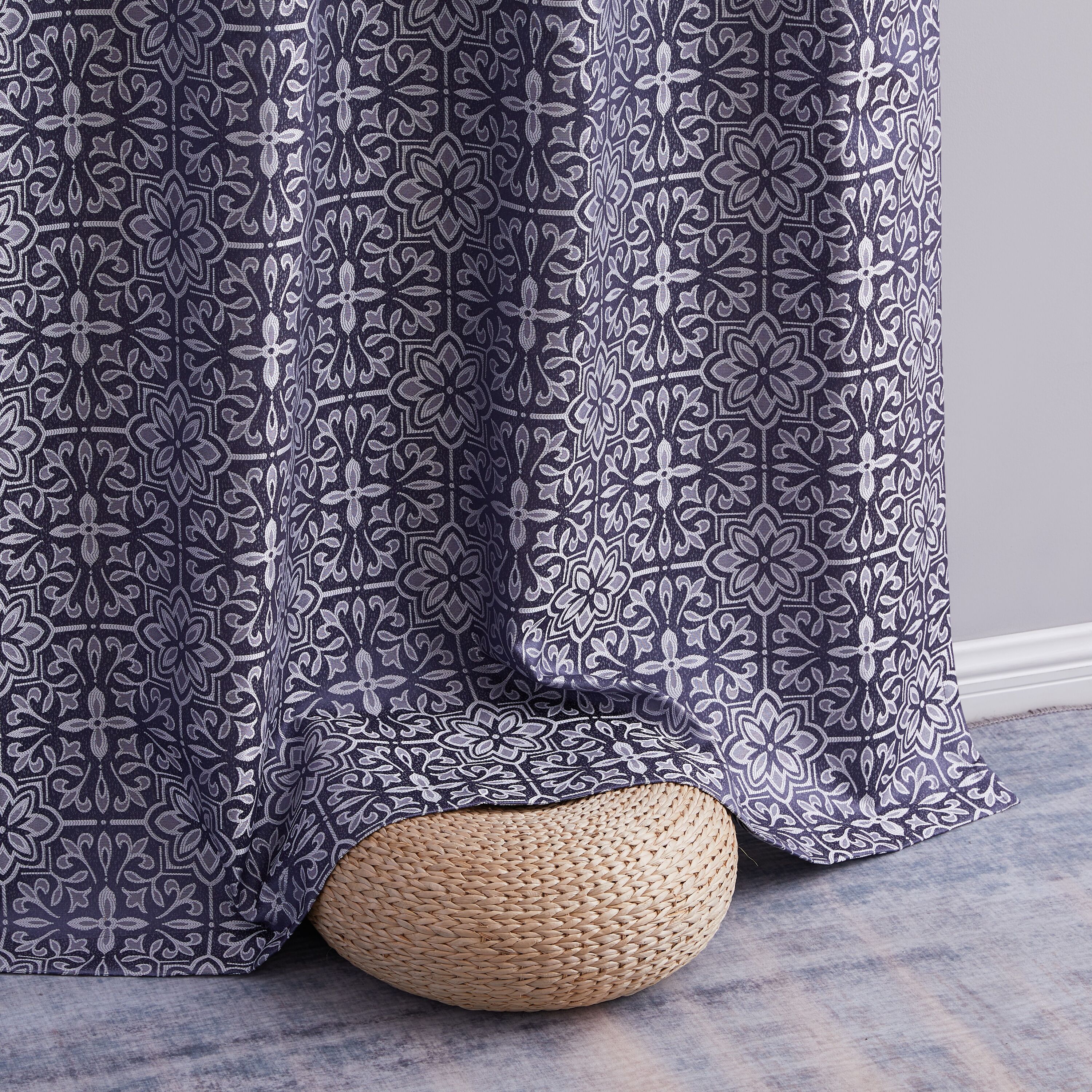 HLC.me MIA-BLKT-NVY96 curtains - View #7