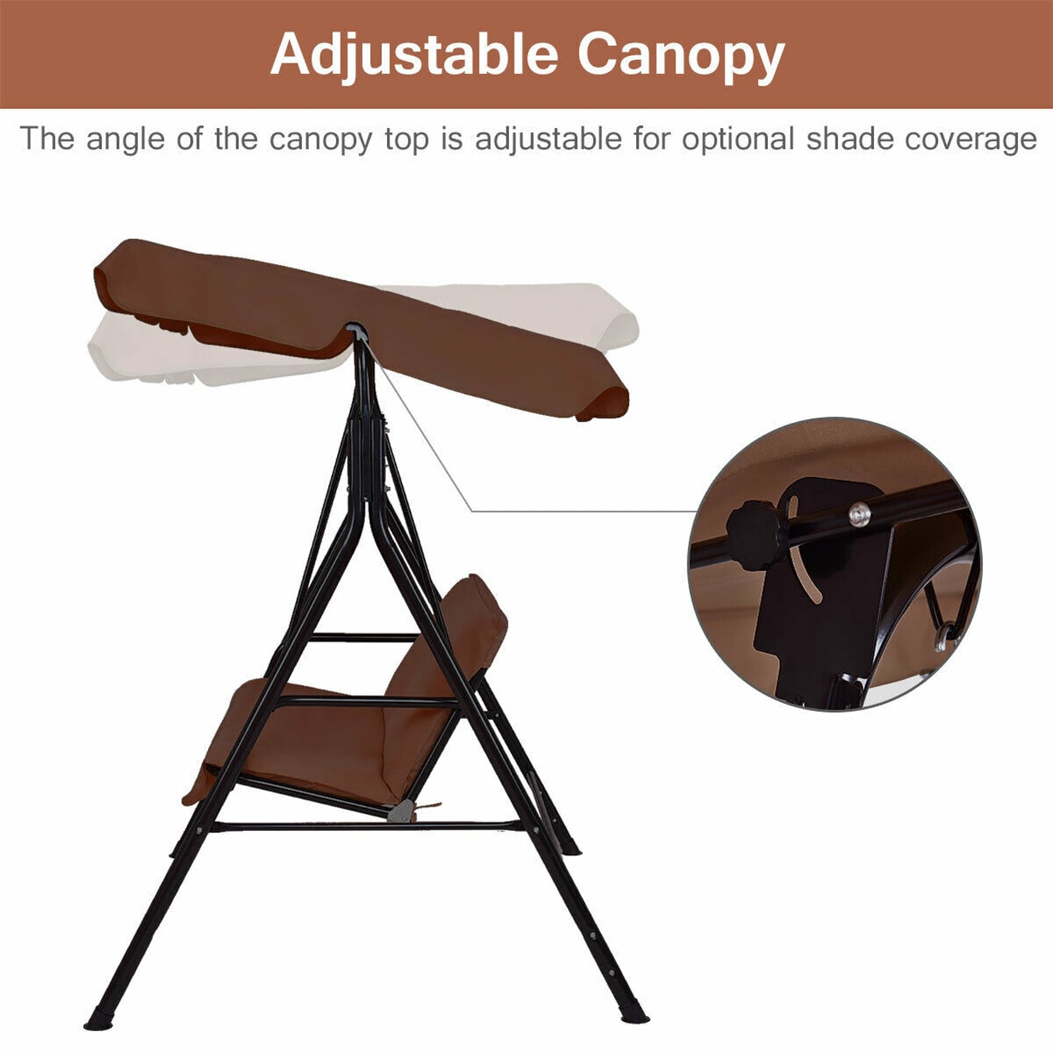 Forclover HYFC-SW493CF Replace-Porch-Swing-Glider-Tops - View #4