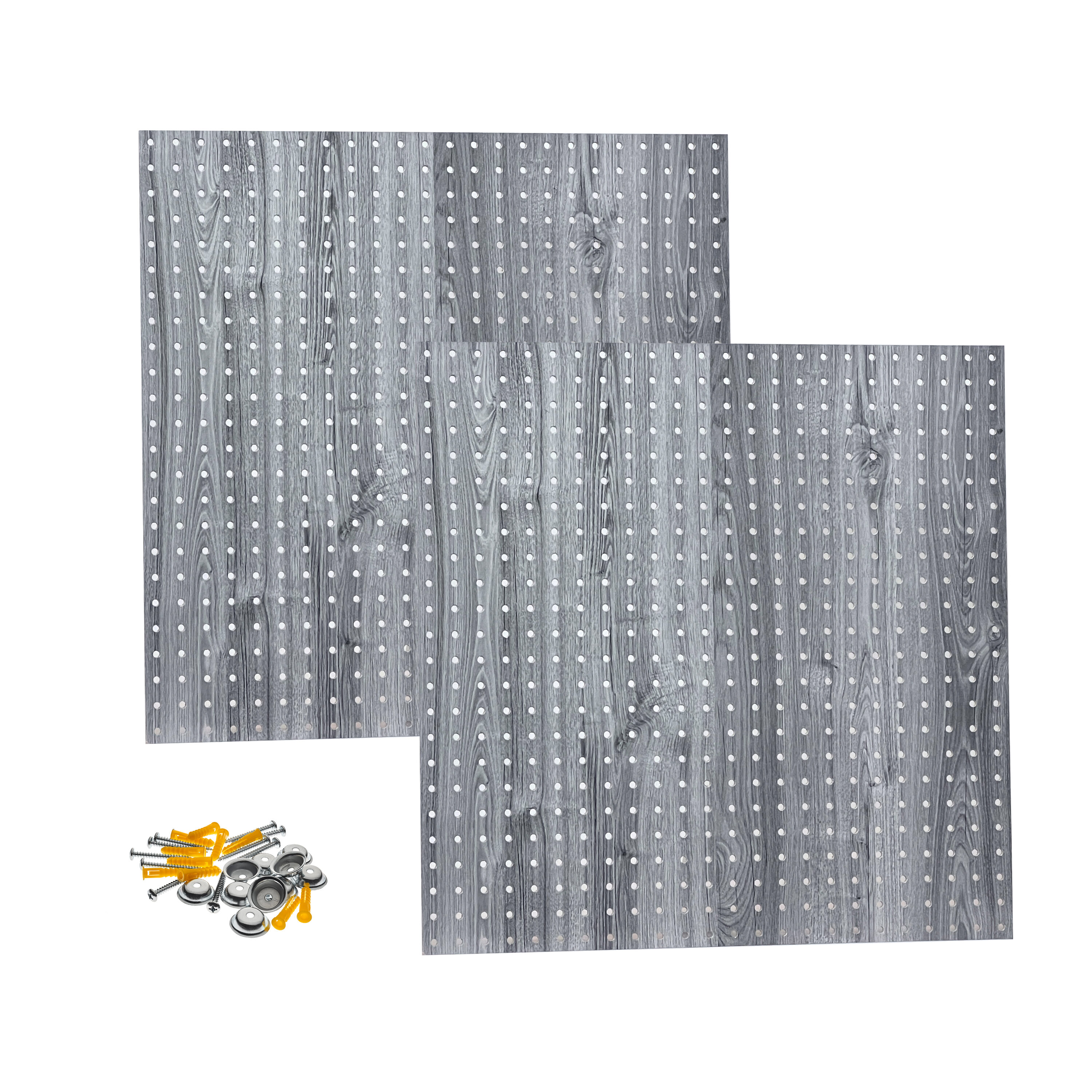 Triton Products 024-SB TFL 2 -Piece Hardboard Pegboard in Gray 24-in W x 24-in H