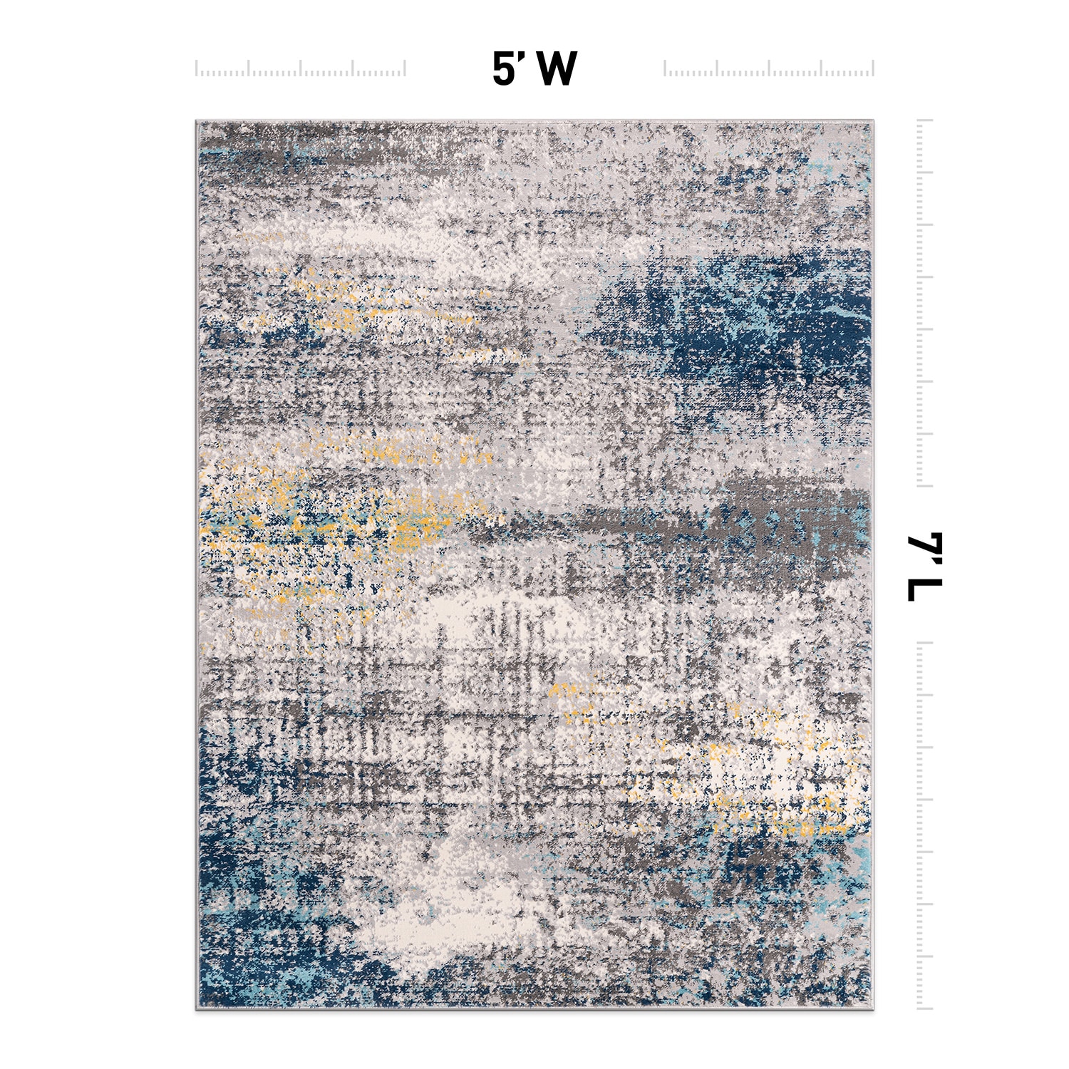 World Rug Gallery 4051BLUE5X7 rugs - View #2