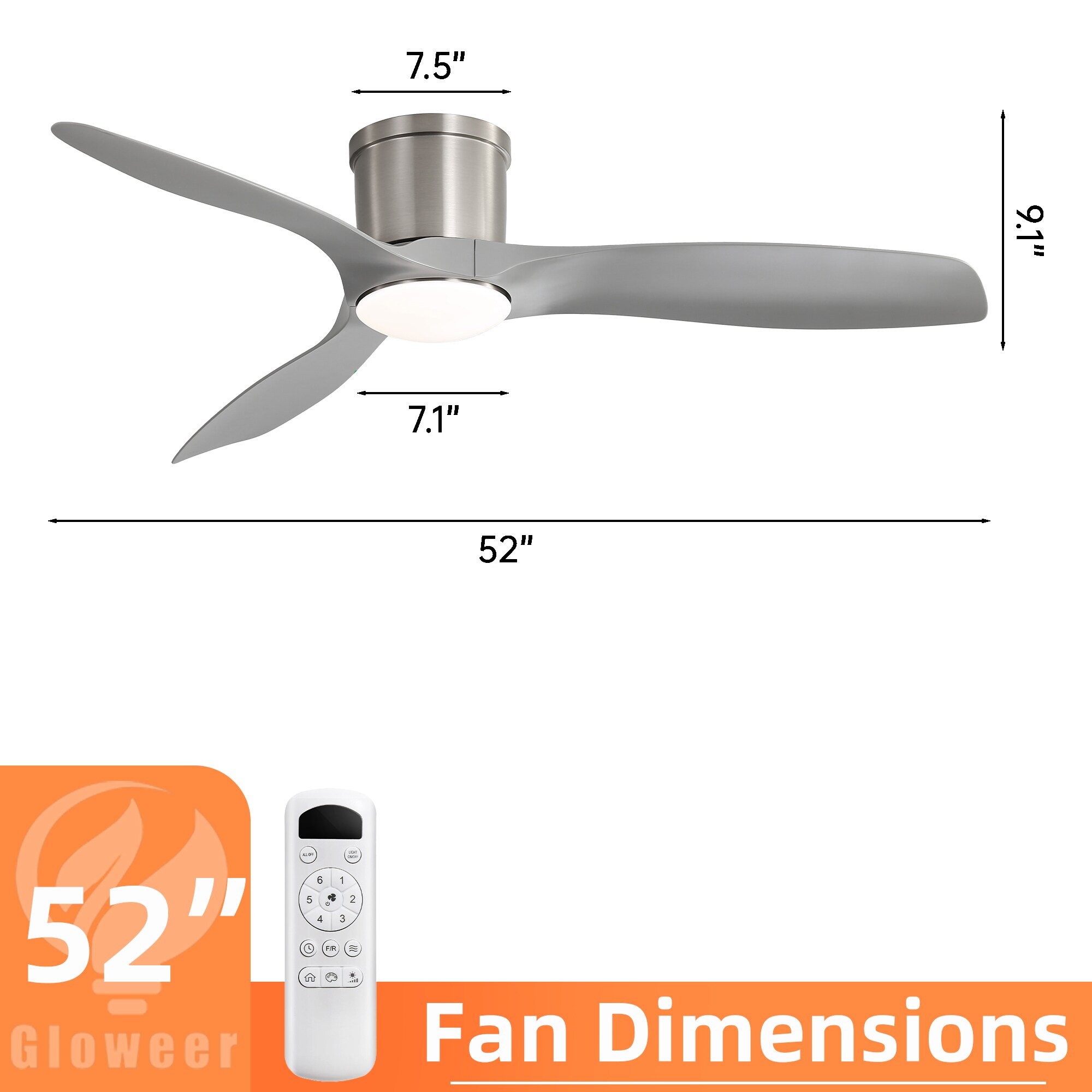 Cuschoice LWFSD-17-PP Ceiling-Fans - View #8