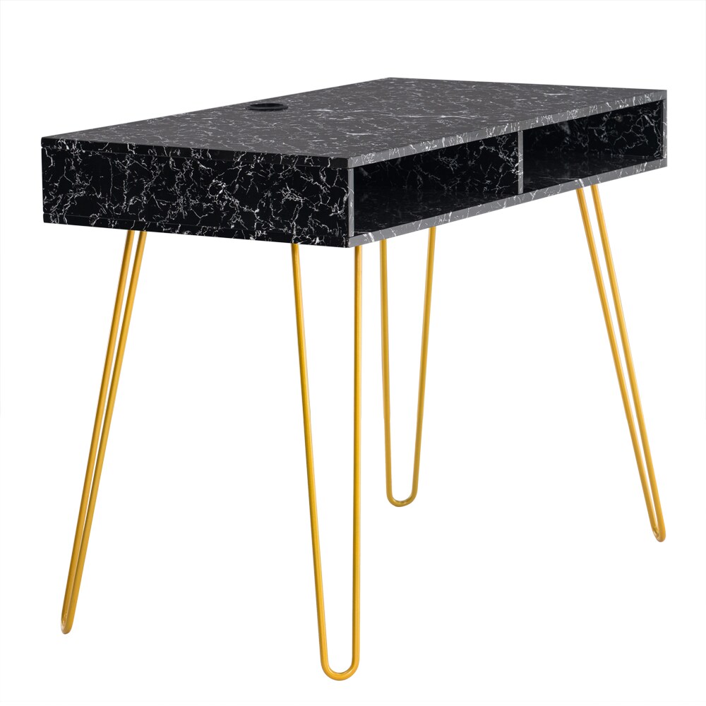 Winado 627362527541 Computer Desk 40.55-in Black Modern/Contemporary Computer desk