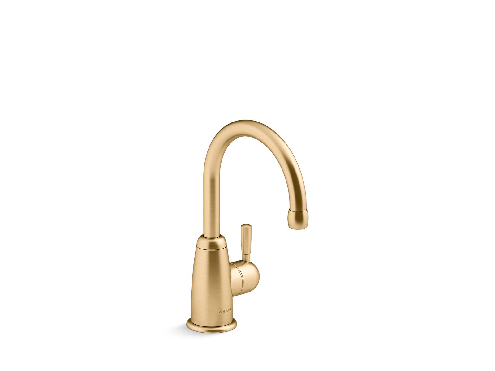 KOHLER 6665-AG-2MB Wellspring 1.5 GPM Deck Mount Beverage Faucet in Vibrant Brushed Moderne Brass with Lever Handle