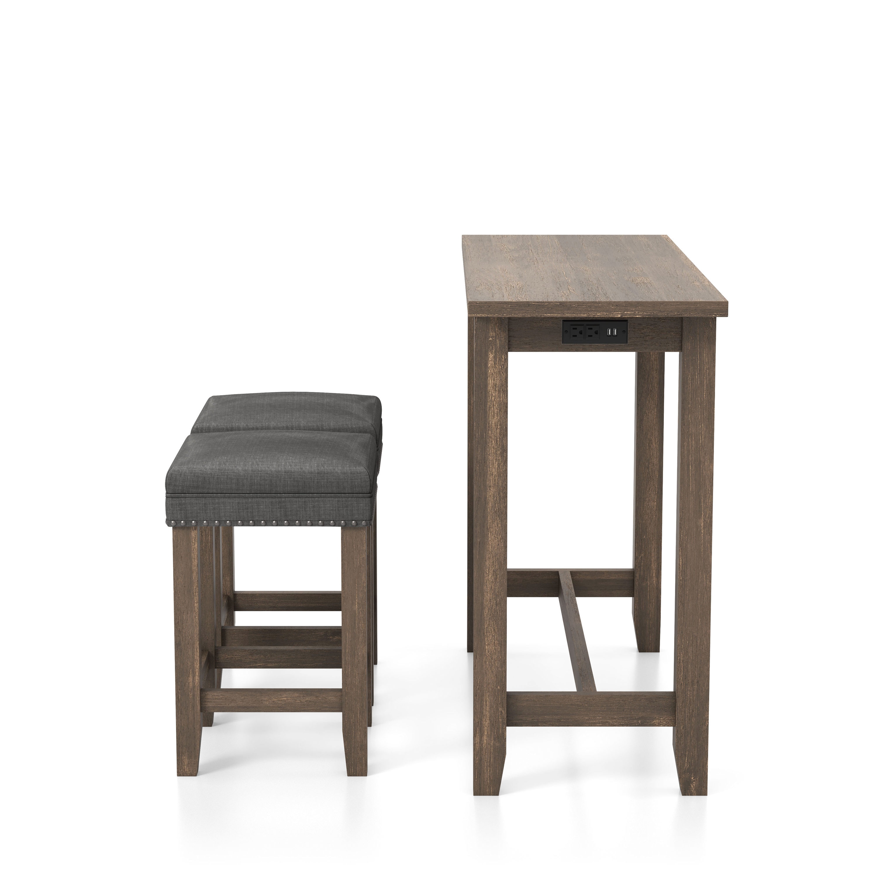 Furniture of America IDF-3474GY-PT-3PK Dining-Sets - View #3
