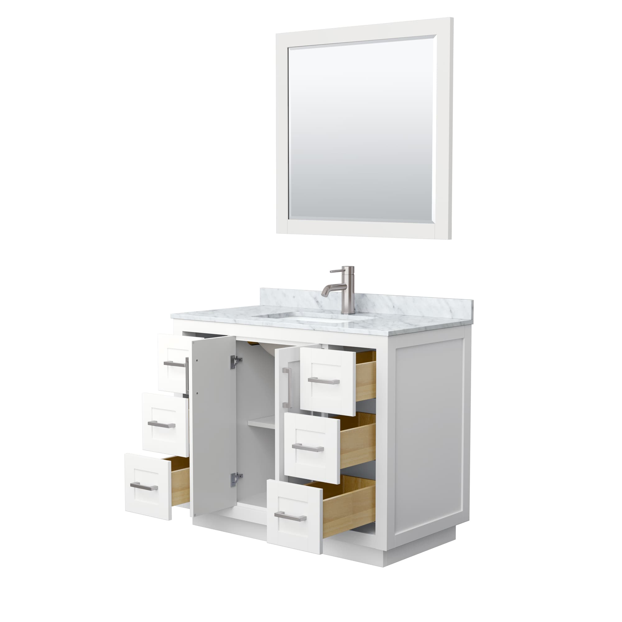 Wyndham Collection WCF292942SWHCMUNSM34 Bath-Vanity-Combo - View #3