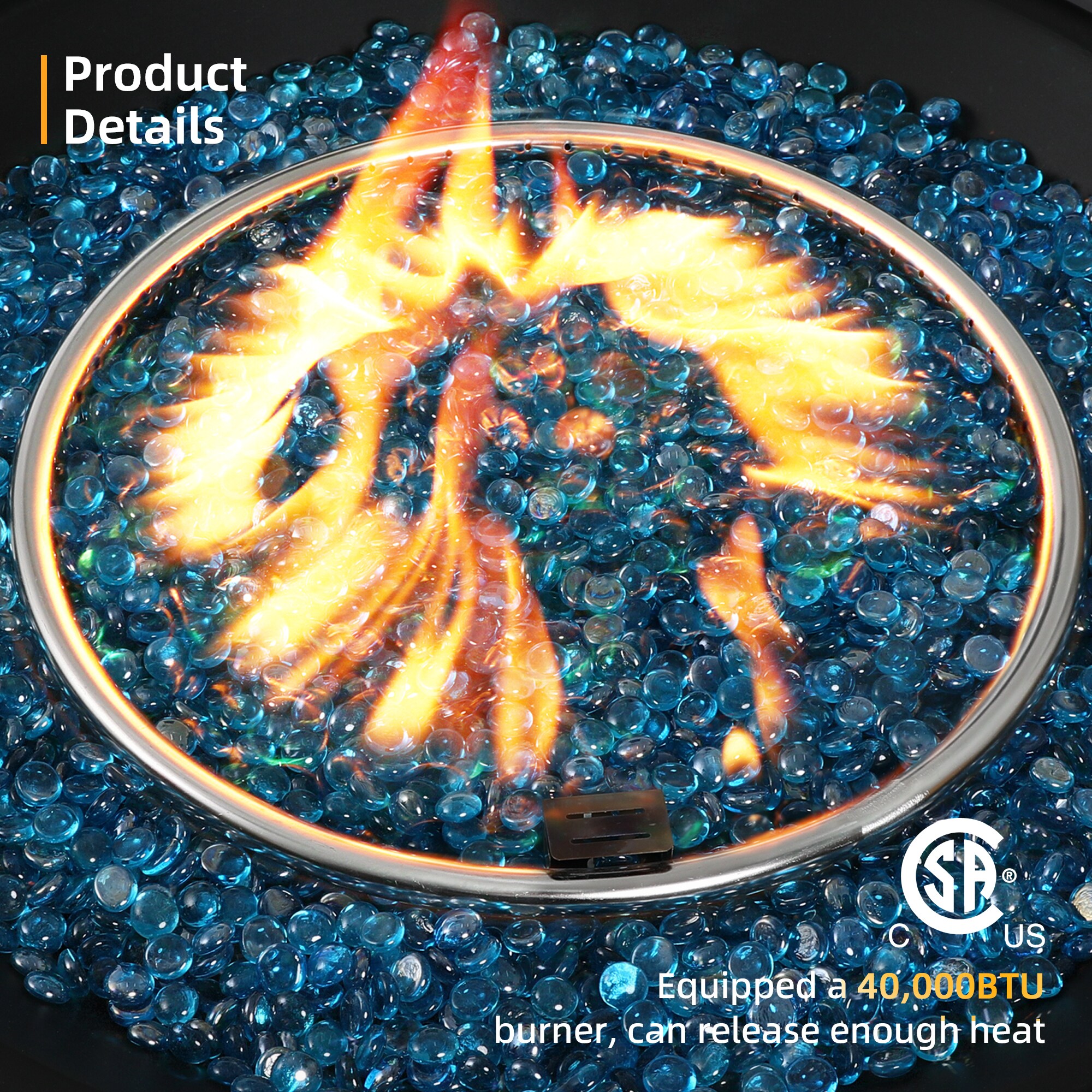 UPHA 41SMS-6BX-MBF Outdoor-Gas-Firepits - View #6