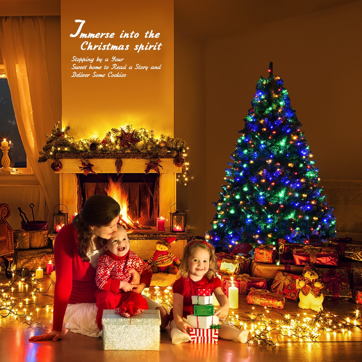 Costway CM20678 Artificial-Christmas-Trees - View #3