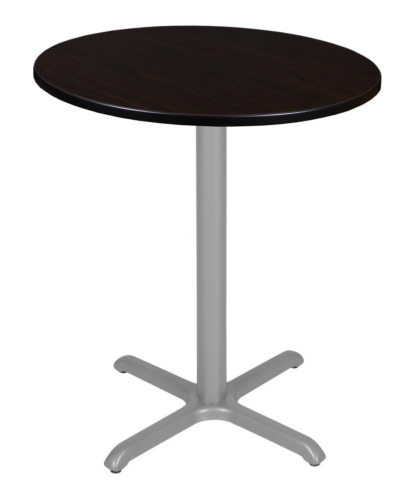 Regency TVCX36RNDMWGY Breakroom Brown 4-Person Training Table (36-in W x 42-in H)