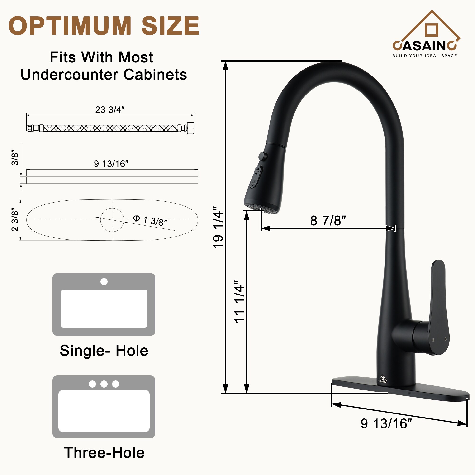 CASAINC CA-YWBG34 Kitchen-Faucets - View #10