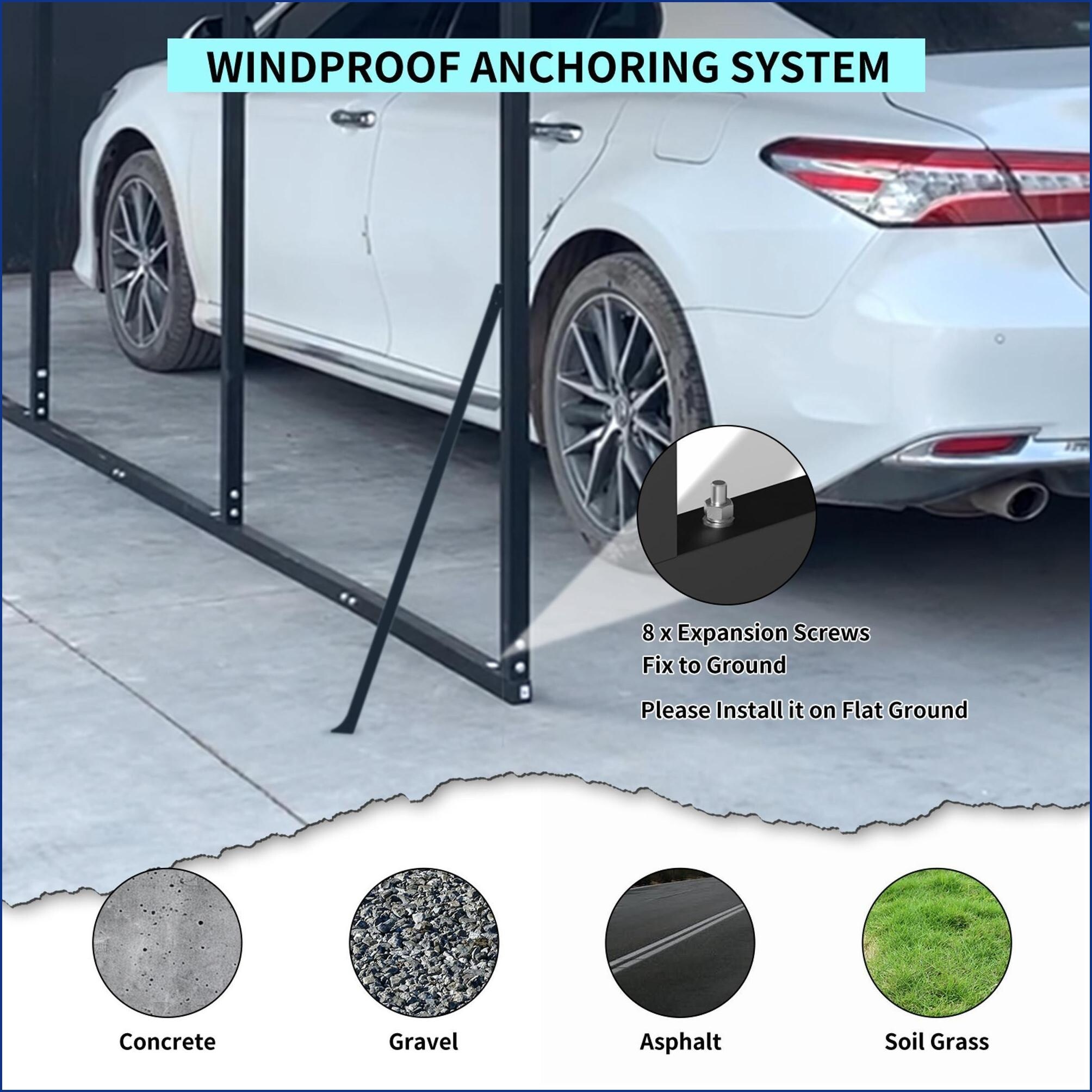 Watnature 2H59U34DAJEI Carport-Covers - View #6