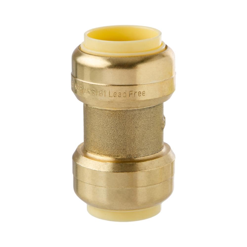 LittleWell AC12 Littlewell Ac12 Brass 3/4-in Push To Connect Coupling