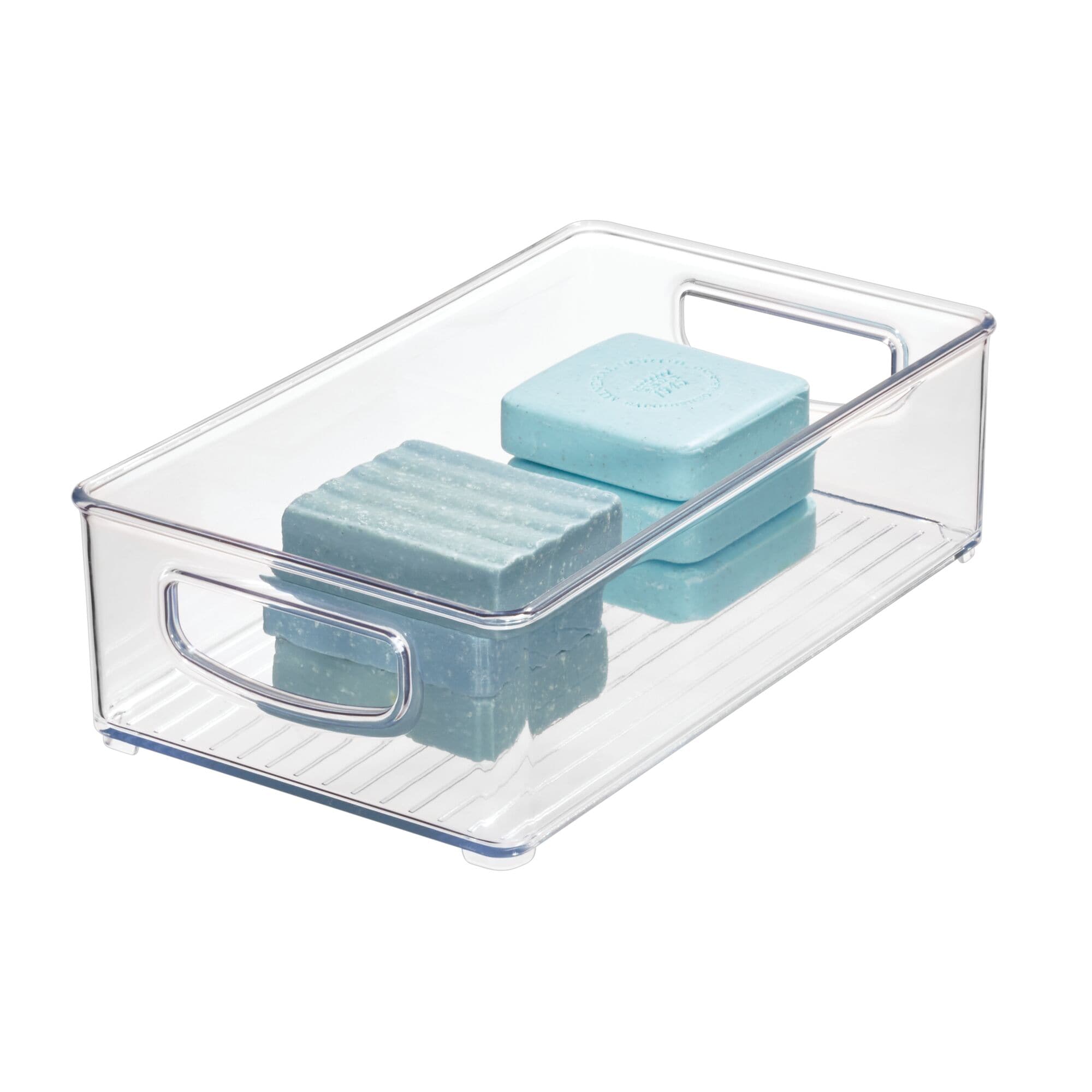 Clear Easy Label Bins with Lids - Set of 4