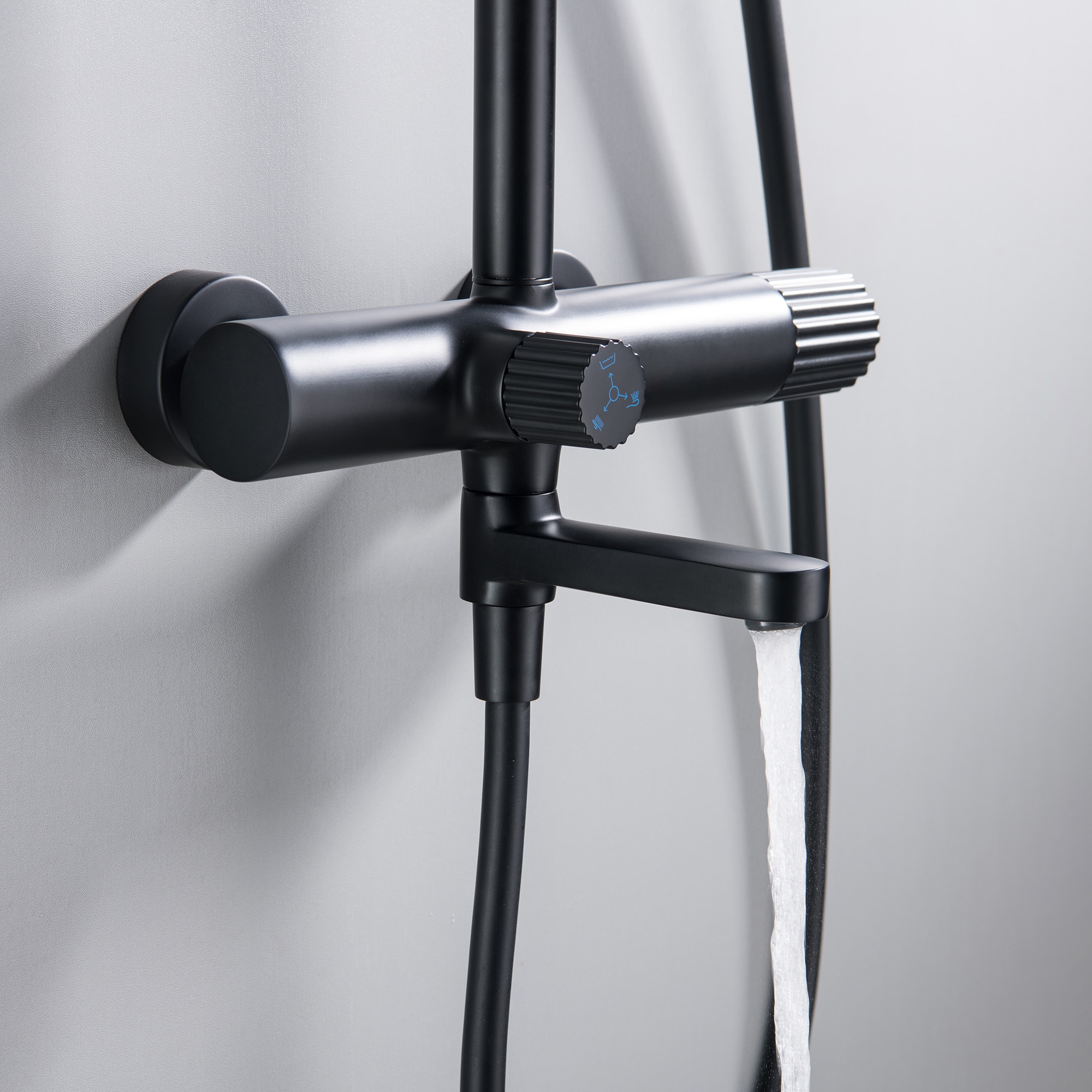 WELLFOR WB-SH010MB Showerhead-Bar-Panels - View #7