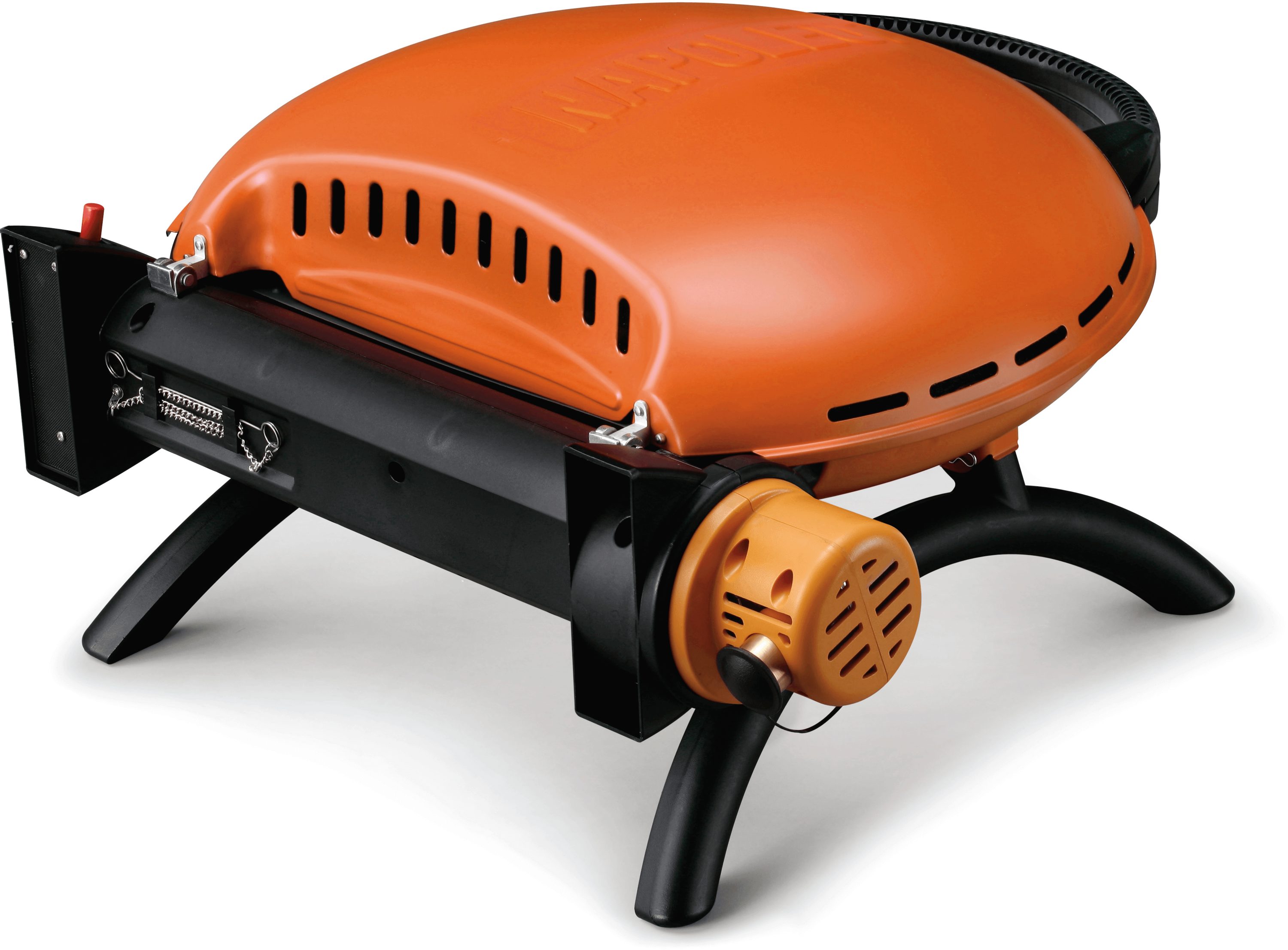 TravelQ 225-Sq in Orange Portable Gas Grill in the Portable department at