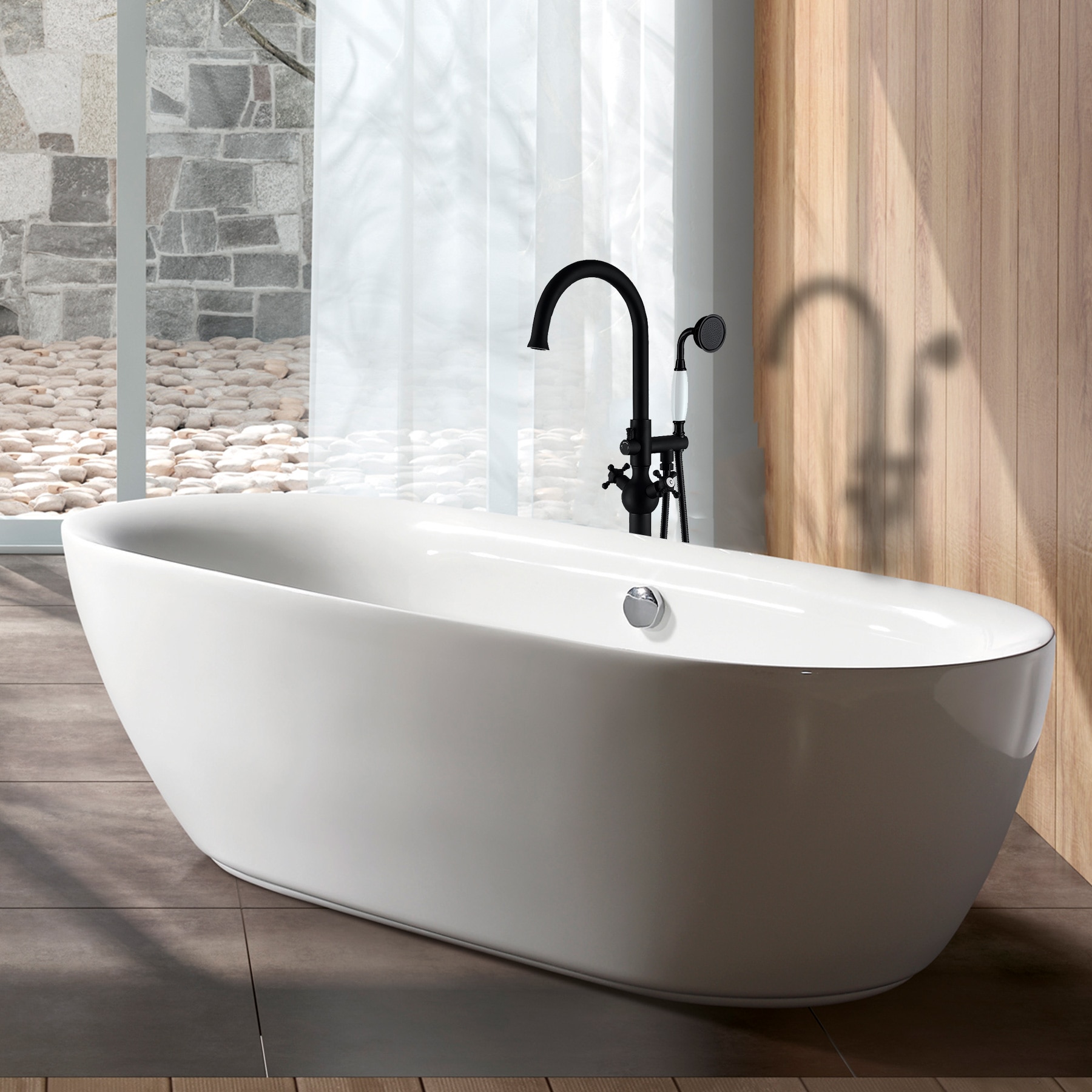 Clihome TC-252MB-BF Roman-Tub-Faucets - View #3