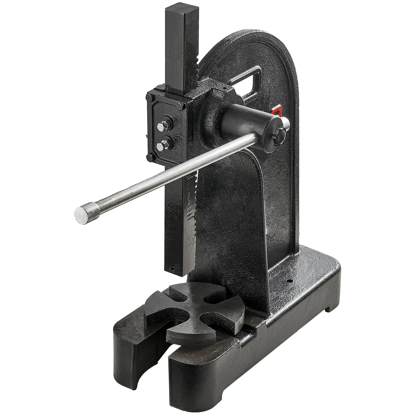 GIVIMO Arbor Press 3 Ton Manual Cast Iron Arbor Press with 12.2 in Stroke and 0.5 in Ram Bore Heavy-Duty Desktop Hand Press for Stamping Bending Forming Leather Jewelry