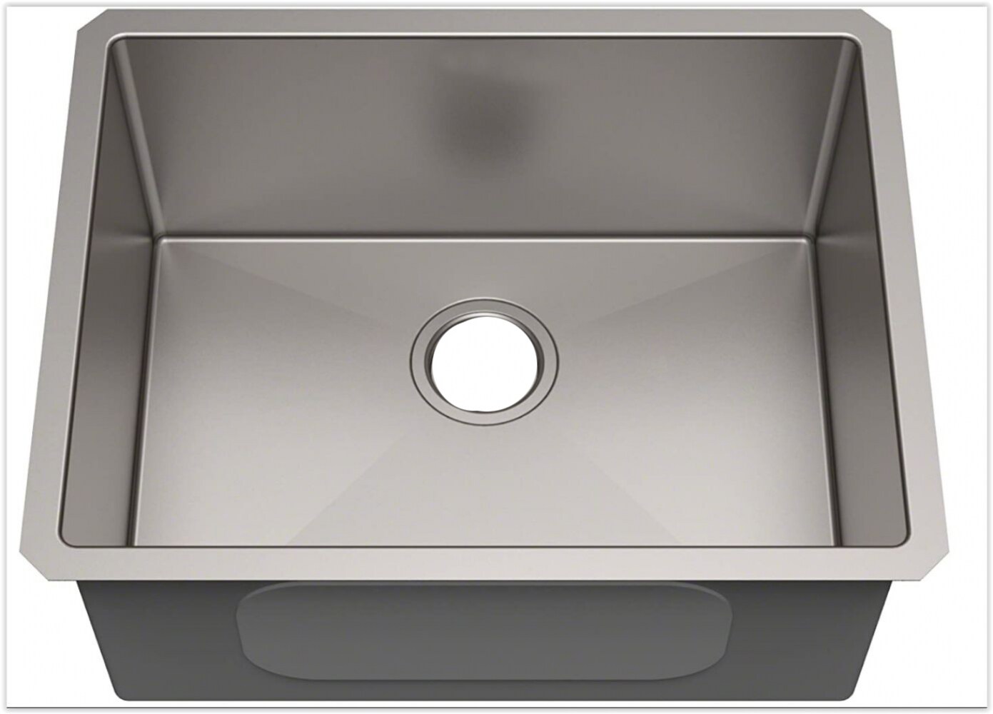 American Imaginations Undermount 20-in x 23-in Brushed Nickel 