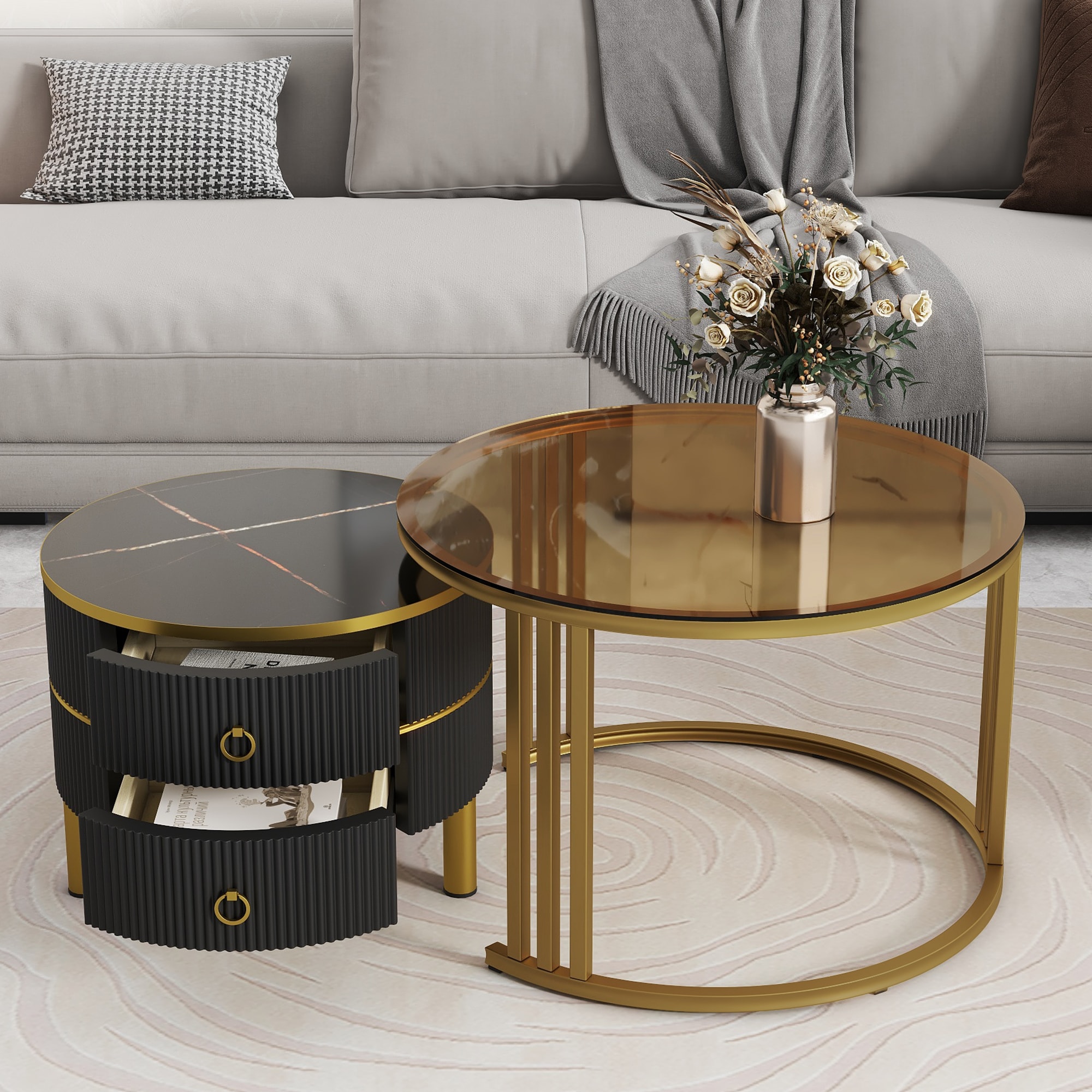 ModernLuxe L-WF320536AAB Coffee-Tables - View #2