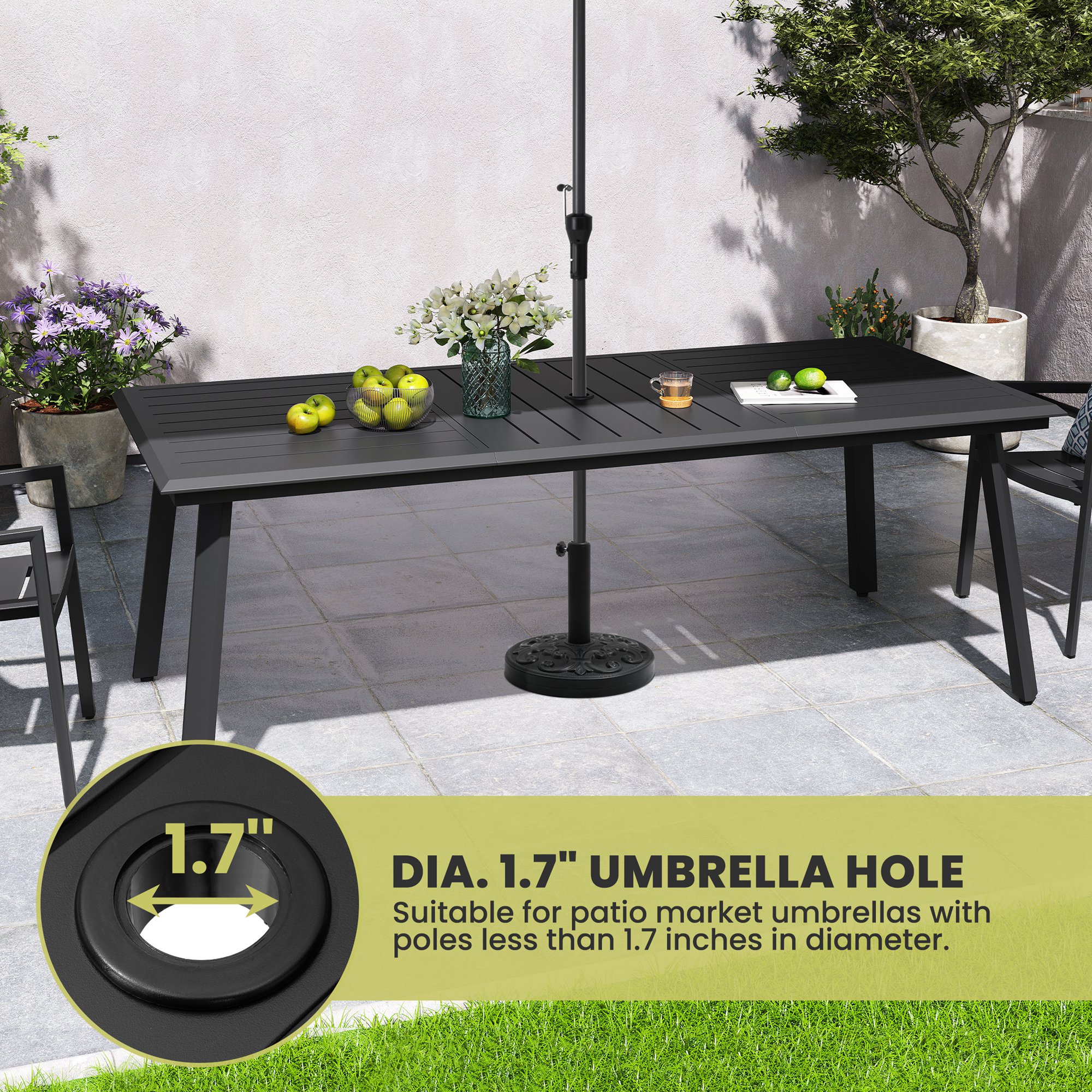 Crestlive Products CL-TB055BLK Patio-Tables - View #7