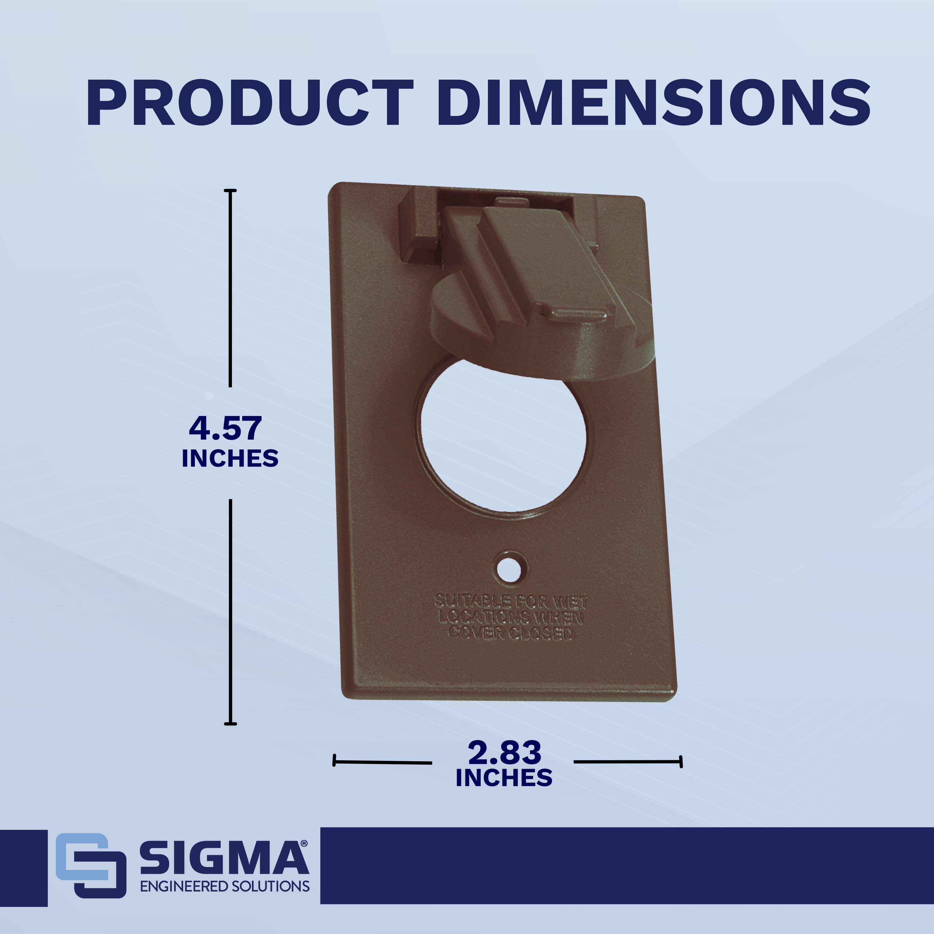 Sigma Engineered Solutions 14224BR Electrical-Box-Covers - View #3