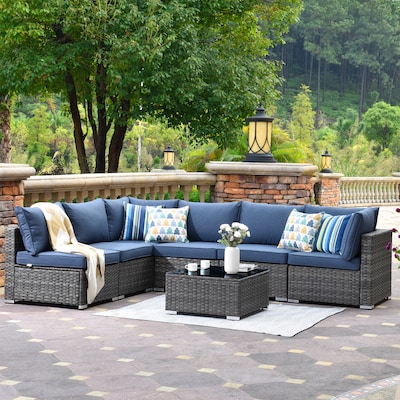 Cushioned Patio Sectionals Sofas at Lowes
