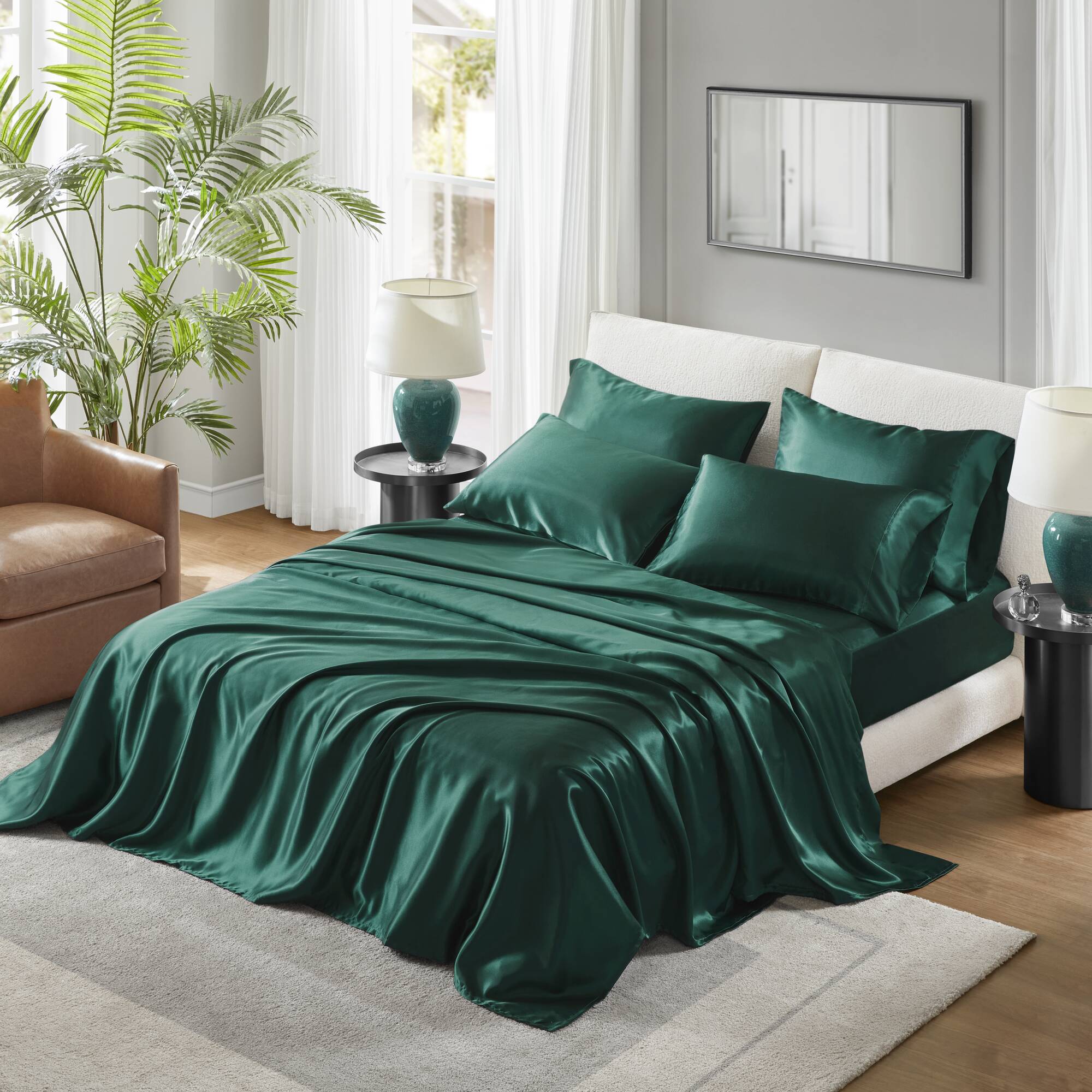 Madison Park Essentials MPE20-1147 King Polyester Emerald Bed Sheet Set