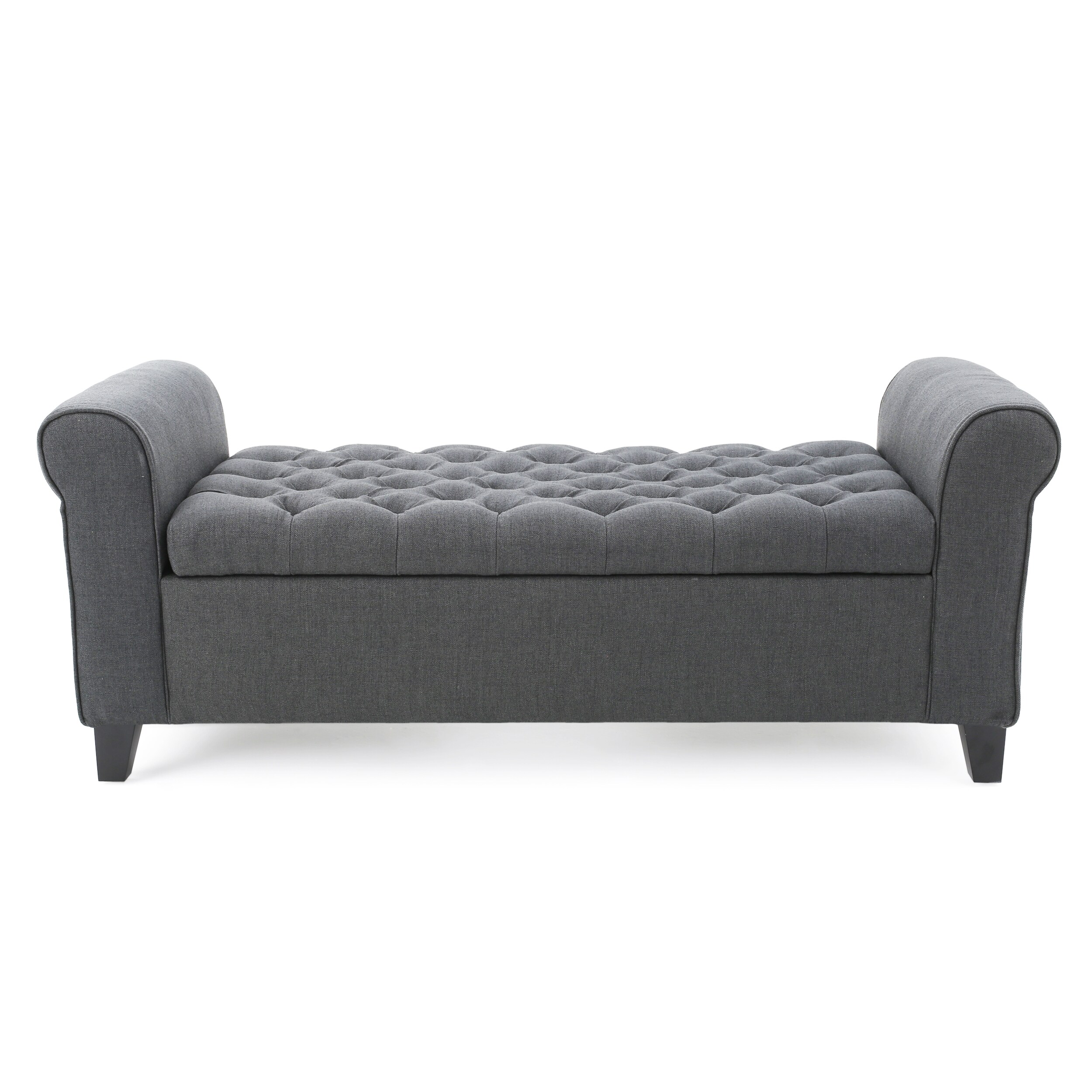 Best Selling Home Decor 299822 Casual Gray Storage Ottoman