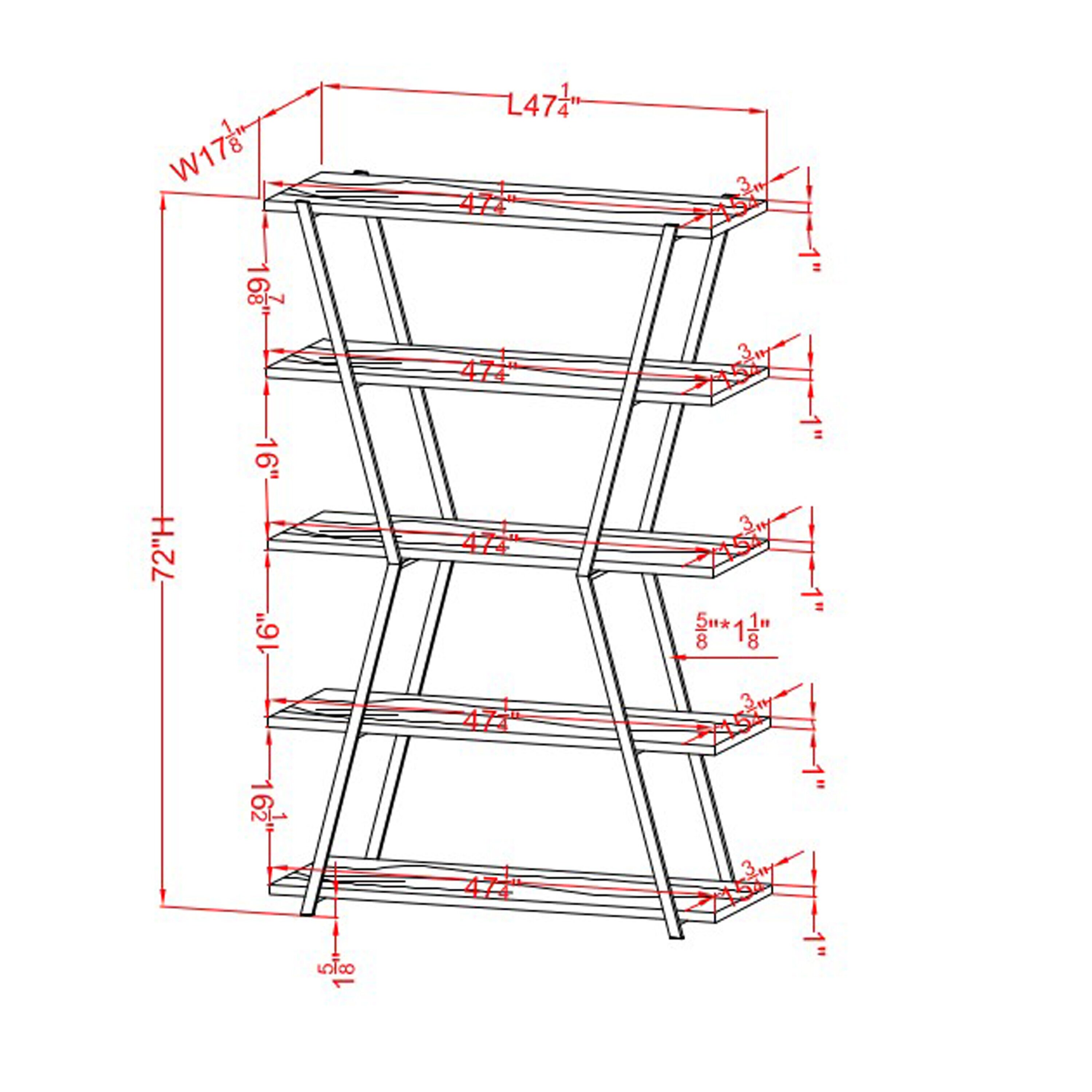 Furniture of America IDF-AC535CRM bookcases - View #8