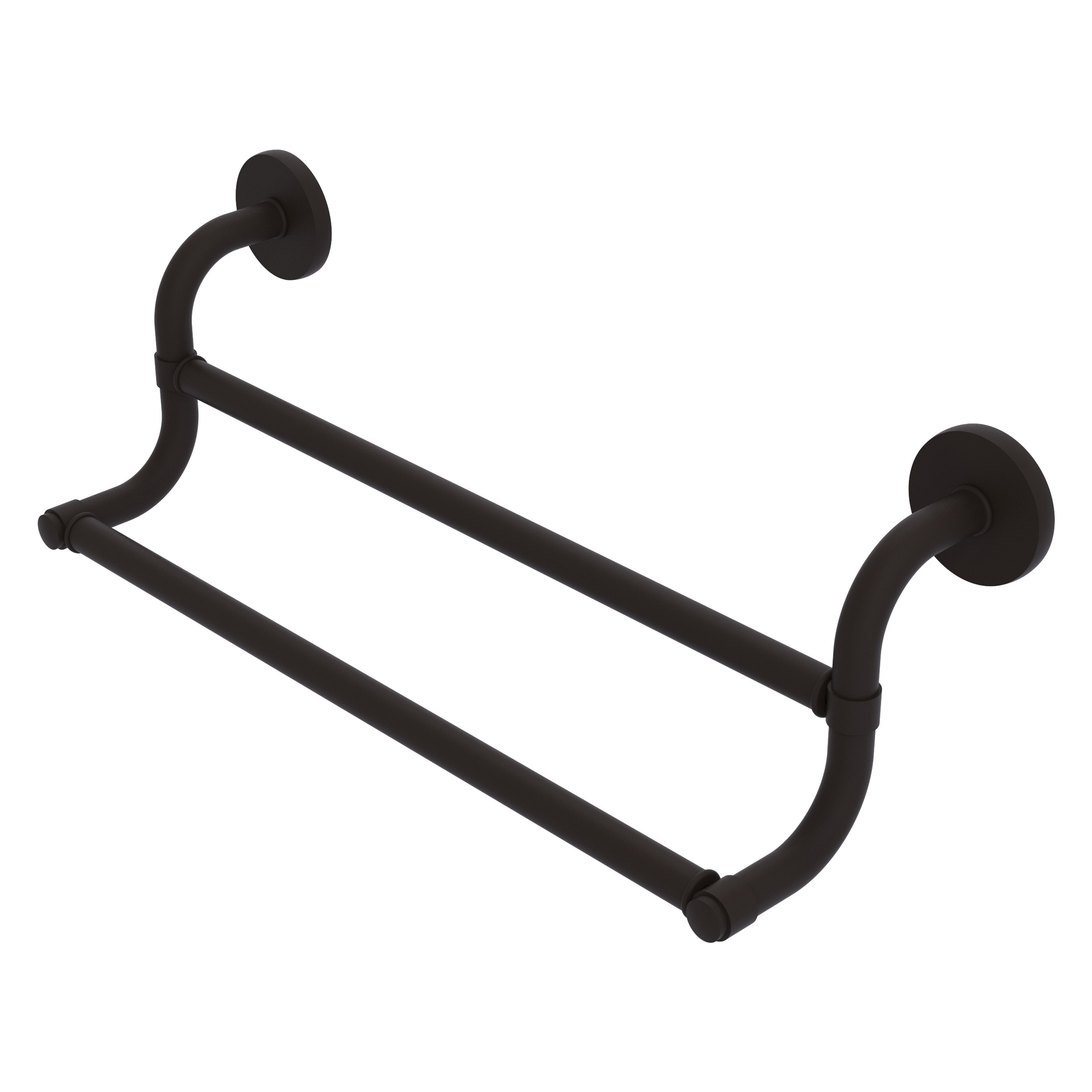 Allied Brass RM-72-24-ORB Remi 24-in double Oil-rubbed bronze Wall mount Double Towel Bar