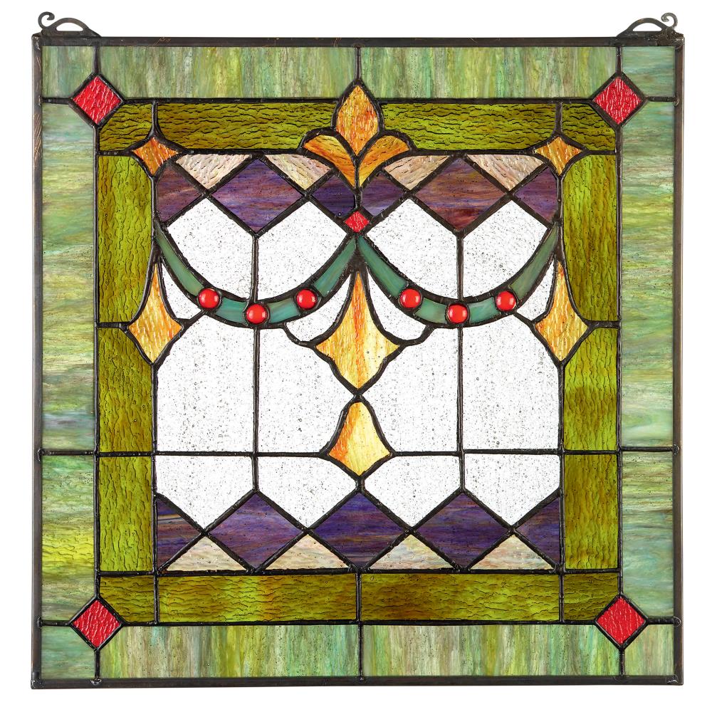 Design Toscano 17 In H X 17 In W Stained Glass Panel In The Stained Glass Panels Department At Lowes Com