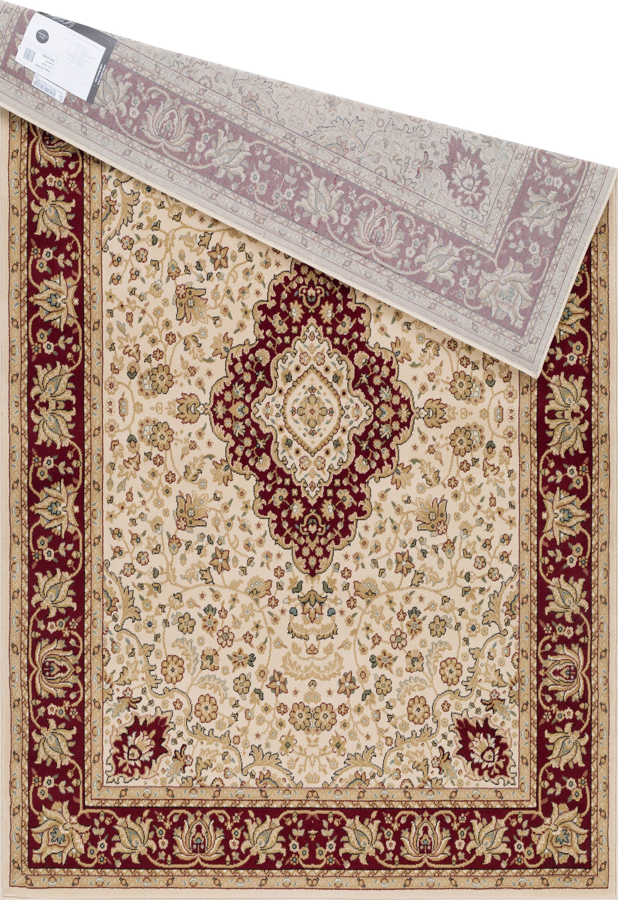 Regal Red Oriental 8' x 10' Easy-Care Synthetic Rug