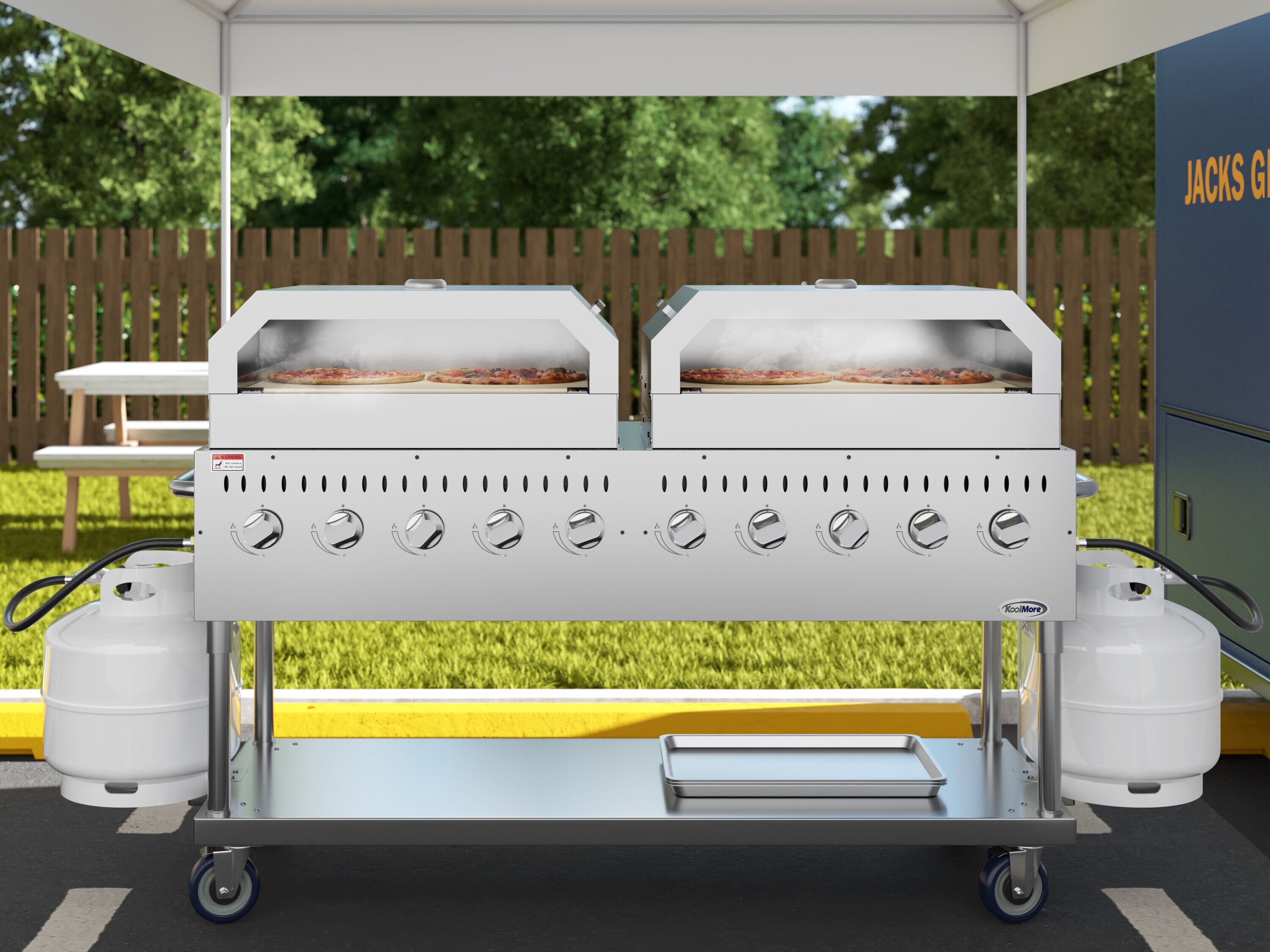 KoolMore LOW-CGKIT7-P36P36 Gas-Grill - View #2