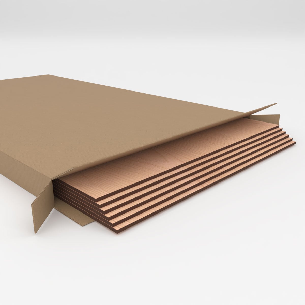Alder Wood Veneer Hobby Boards Set of 6 - 23.75" x 23.75"