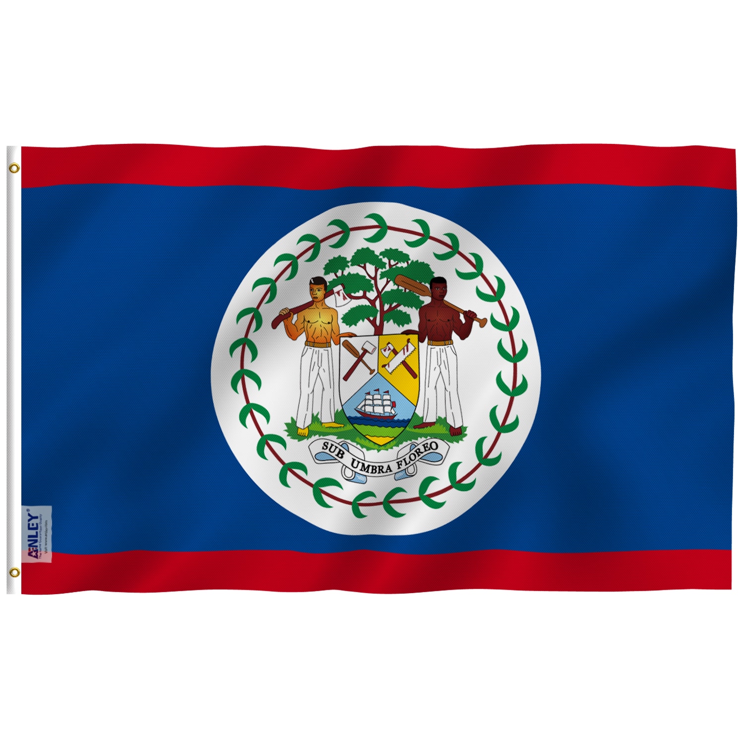 Anley Belize Flag 5-ft W x 3-ft H International Flag in the