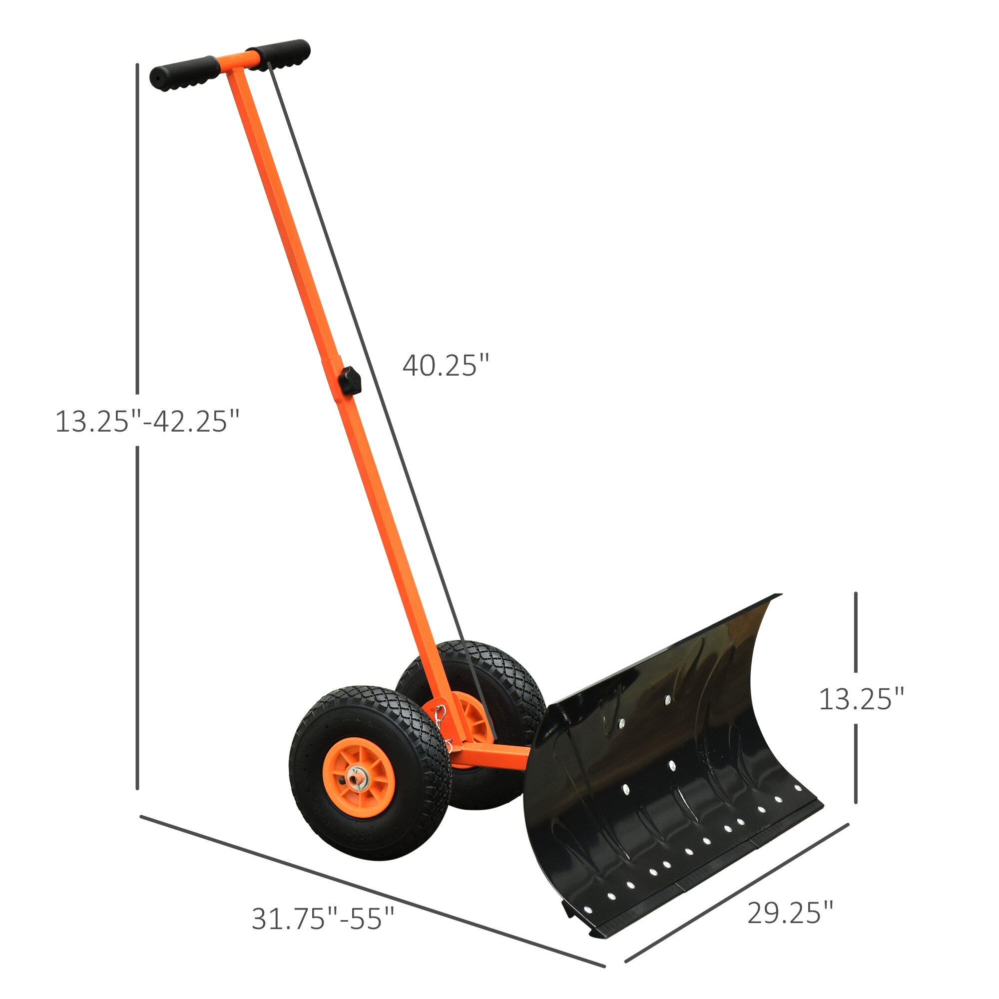 WELLFOR DOG70071OR Snow-Shovels - View #4