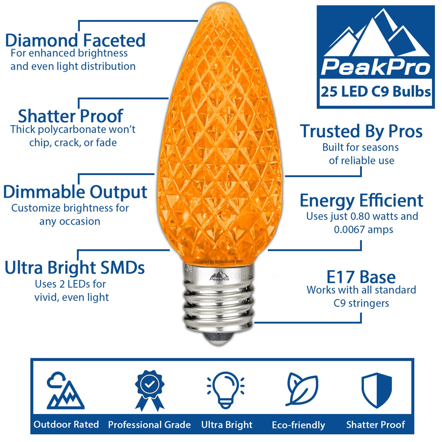 Novelty Lights C9-UB-AM-DF Christmas-String-Lights - View #2