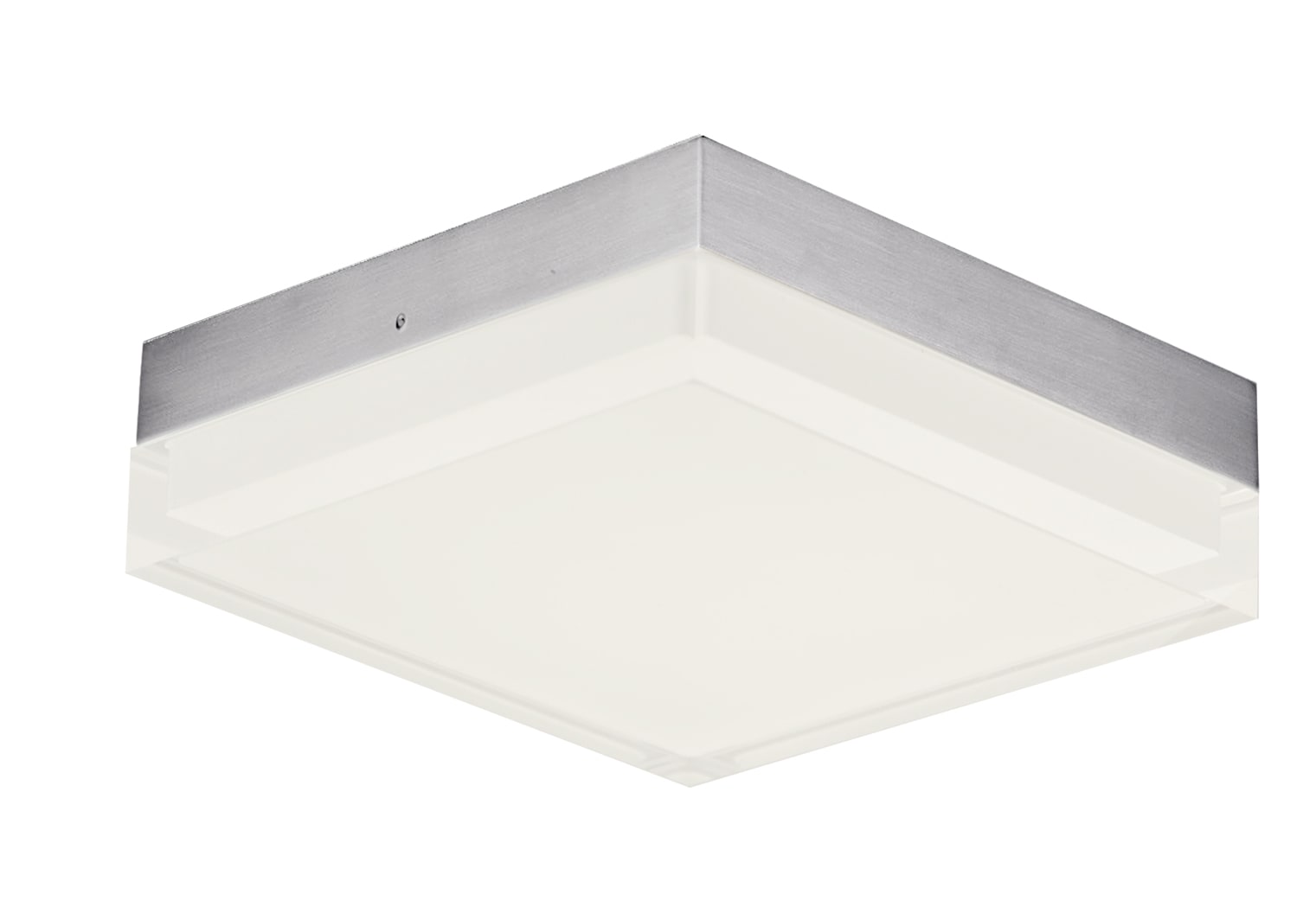 Maxim Lighting 57687CLFTSN Illuminaire II 1 -Light 6.25-in Satin Nickel Integrated LED Flush Mount Light ENERGY STAR Certified
