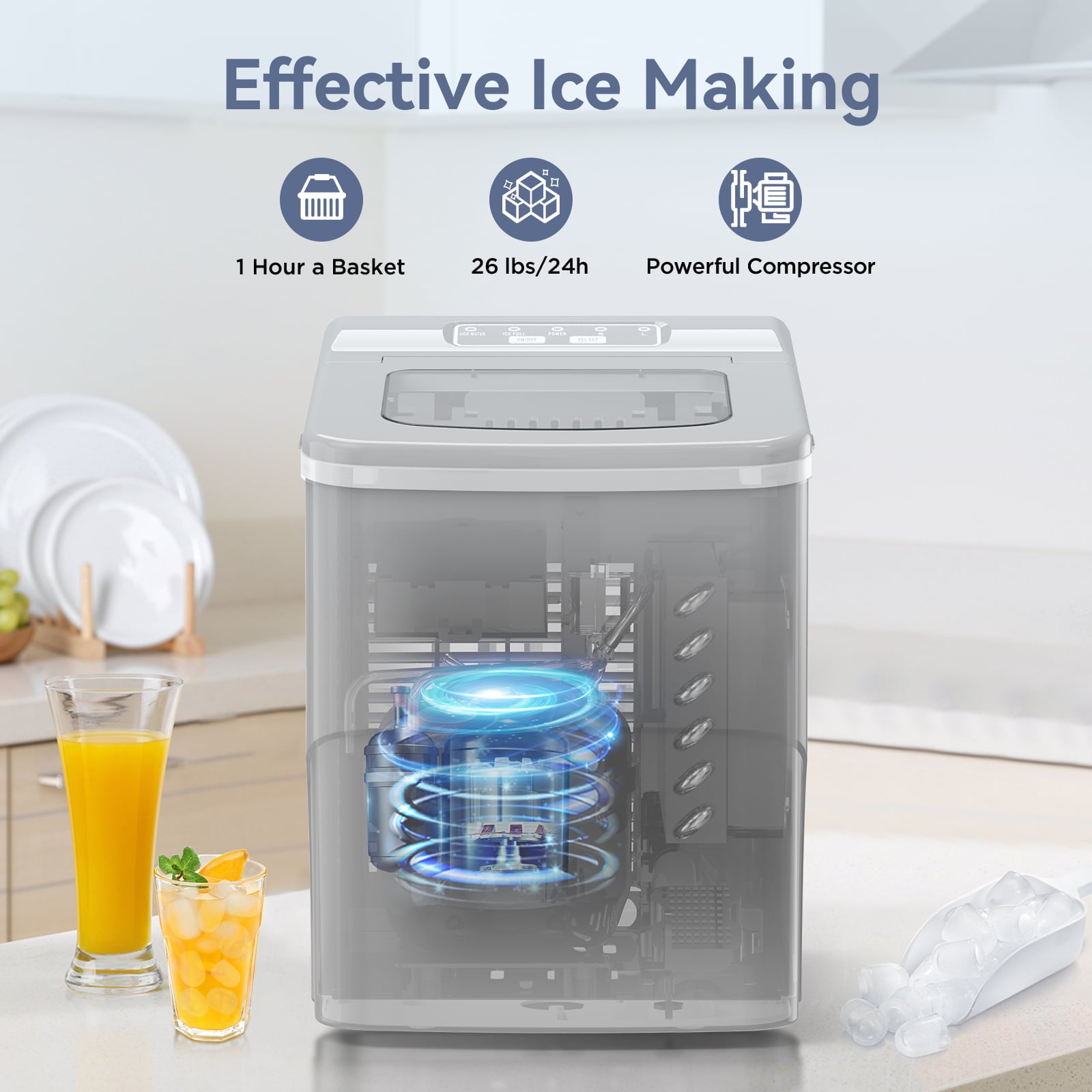 COWSAR Z5879-GREY Ice-Makers - View #2