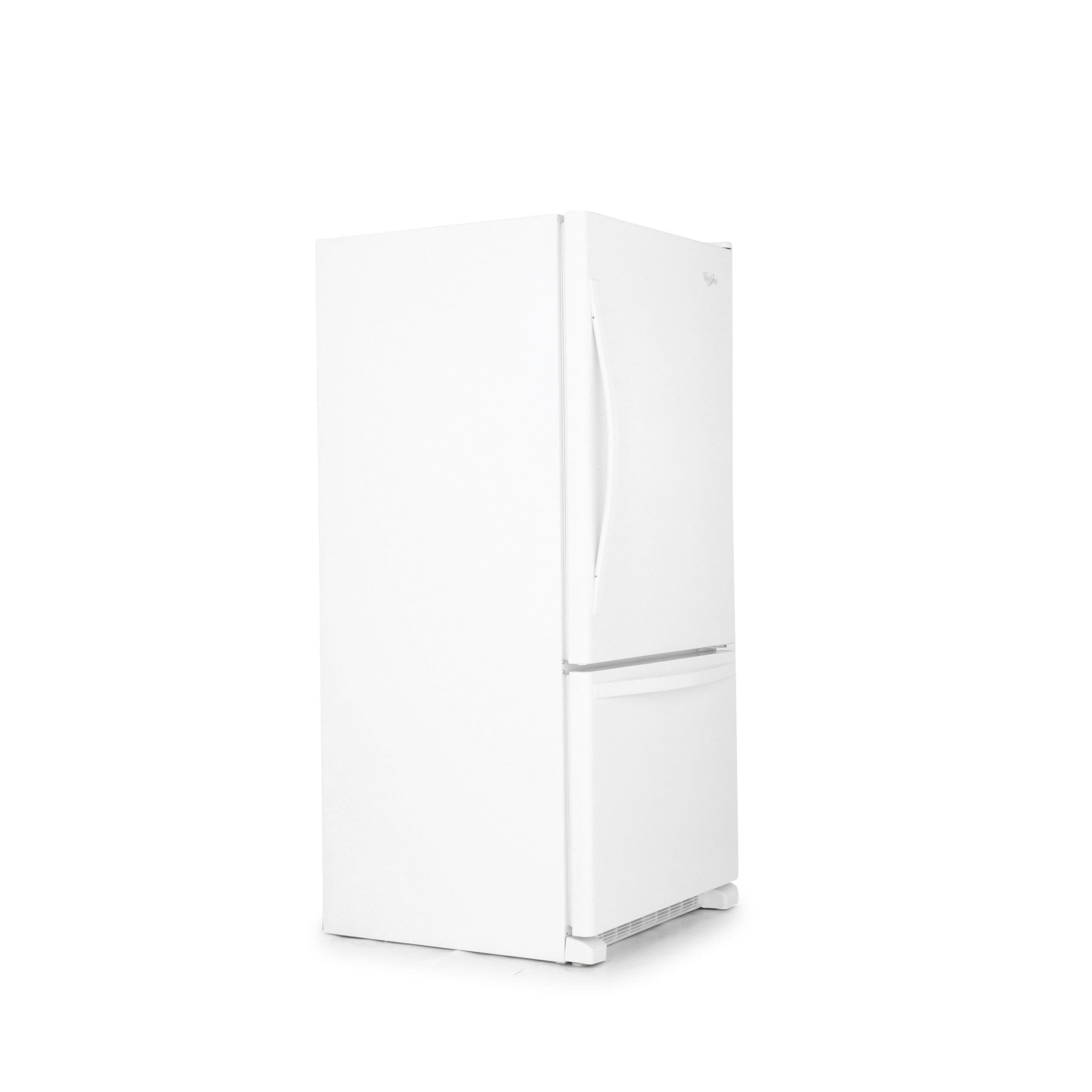 white bottom freezer refrigerator without ice maker