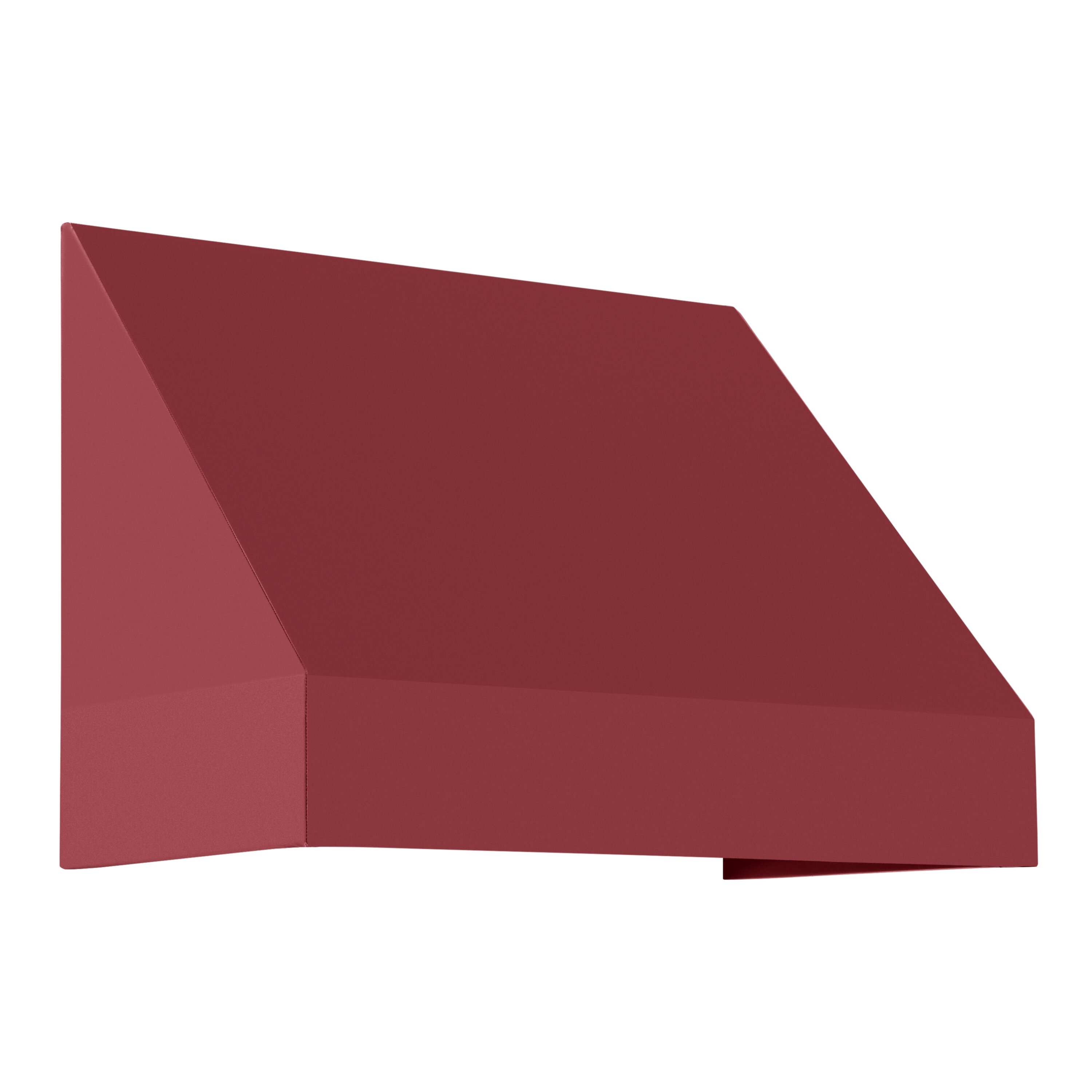 Awntech EN23-L-4B New Yorker 52.5-in Wide x 36-in Projection x 24-in Height Fabric Burgundy Solid Fixed Window/Door Awning